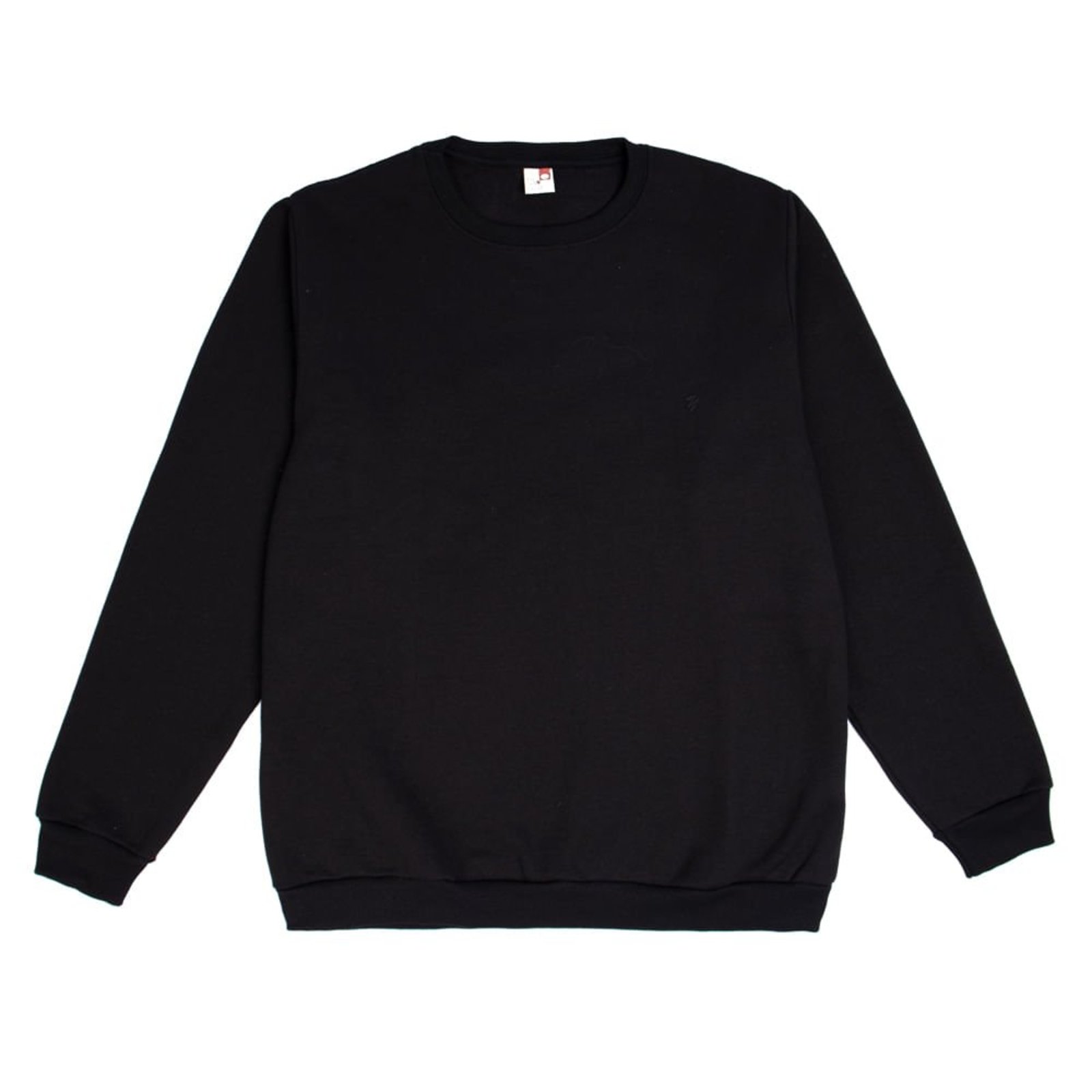 Moletom Feminino Desayner Plus Size Gola Careca Preto