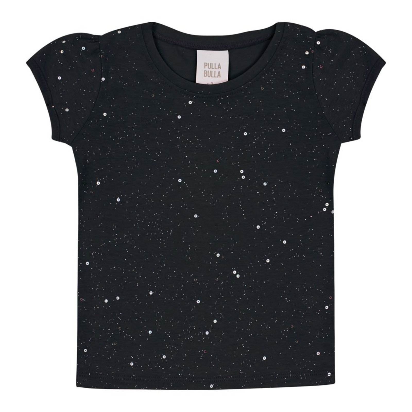 Infantil - Blusa Preto Primeiros Passos Pulla Bulla Menina - 53305-1357