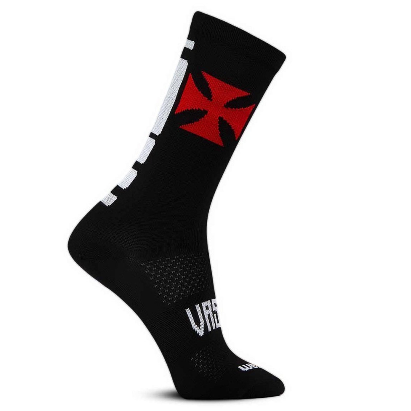 Meia Rikam Performance Masculina Cano Médio Vasco da Gama - Preto