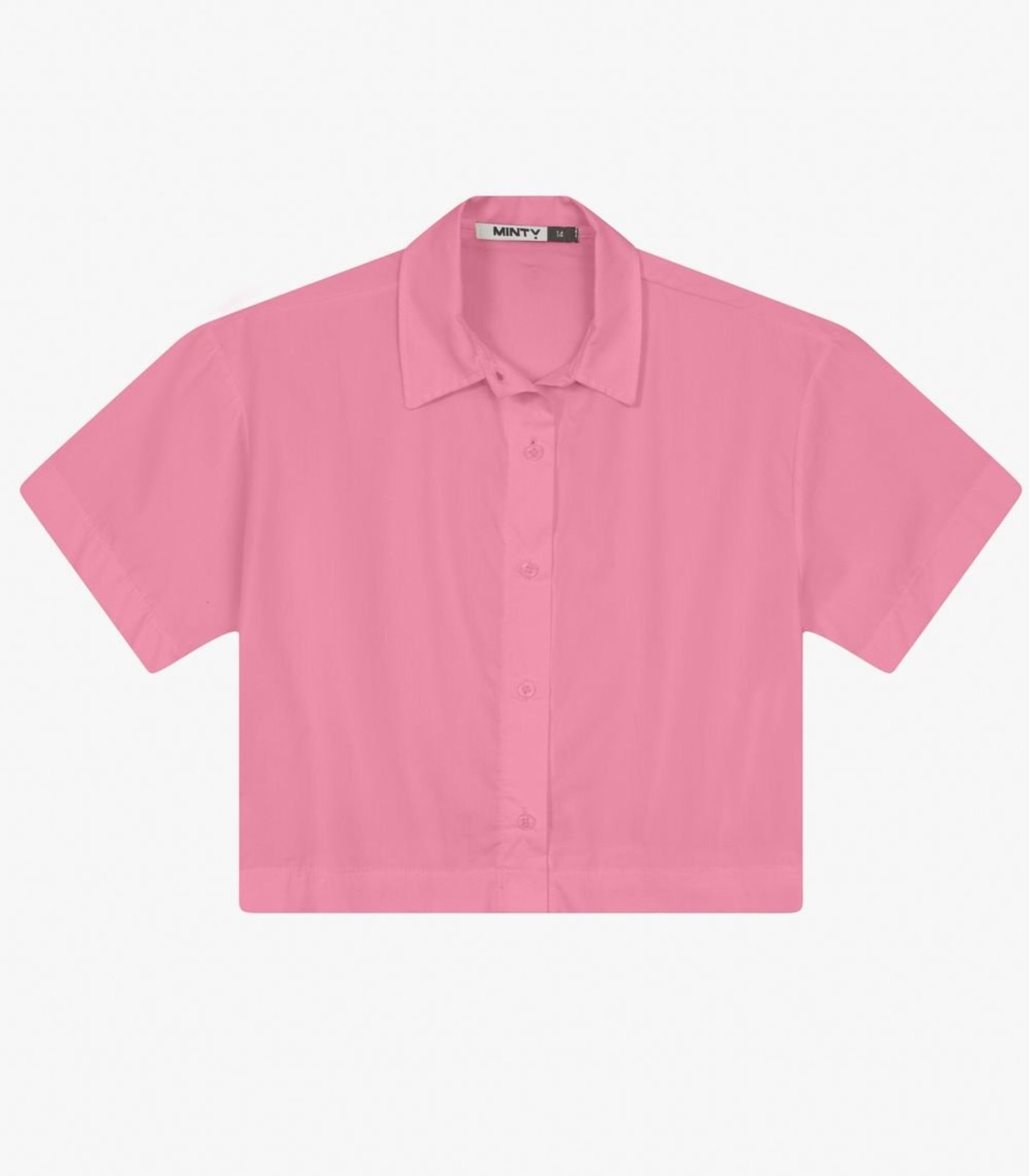 Infantil – Camisa Feminina Tricoline Minty Rosa