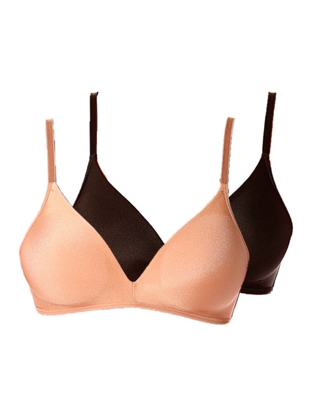 Kit com 2 Sutiãs sem Aro com Bojo Paraíso Demillus 63476 Bege