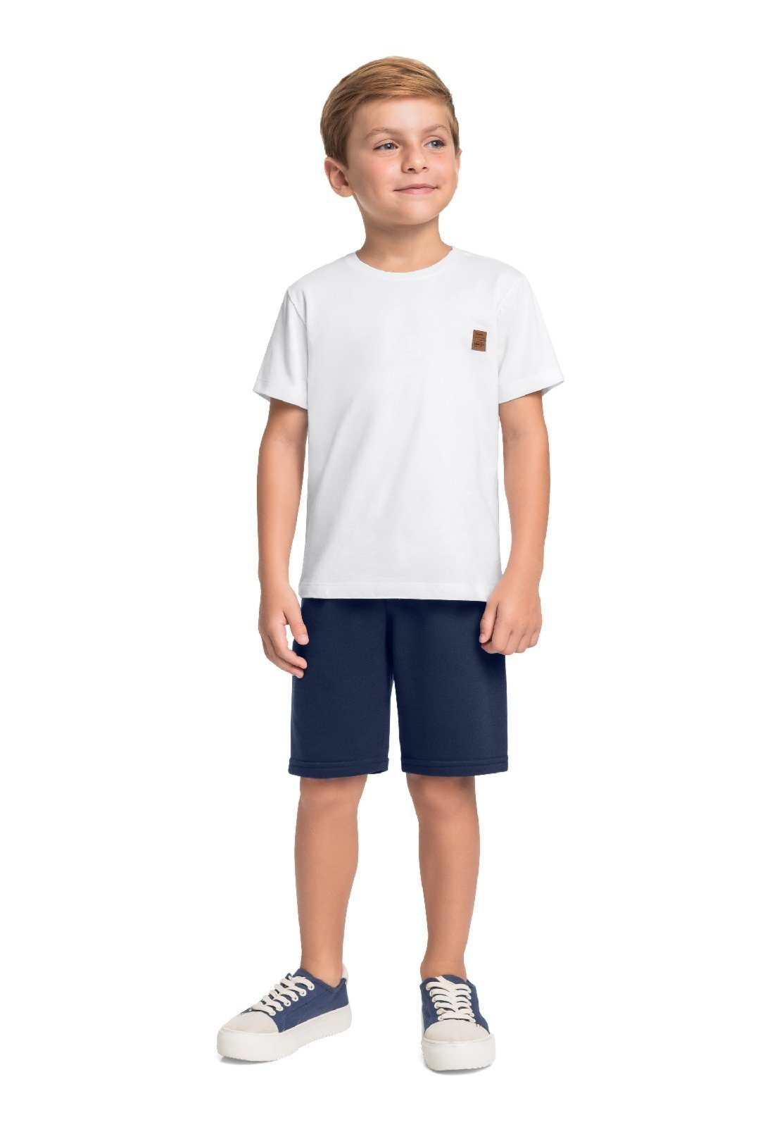 Infantil - Conjunto Camiseta e Bermuda Bee Loop Branco