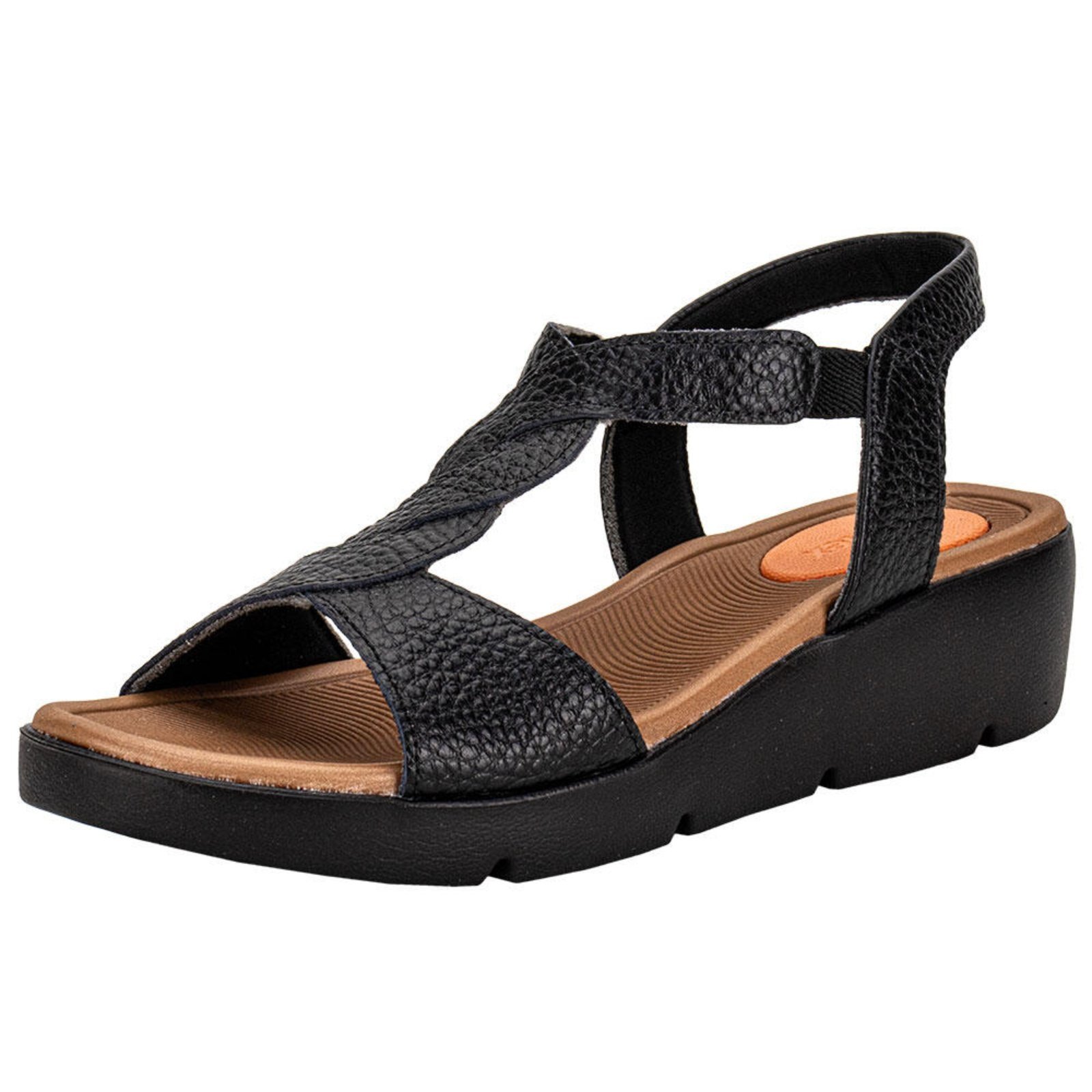 Sandália Feminina Anabela Usaflex Al43013 0943013 Preto