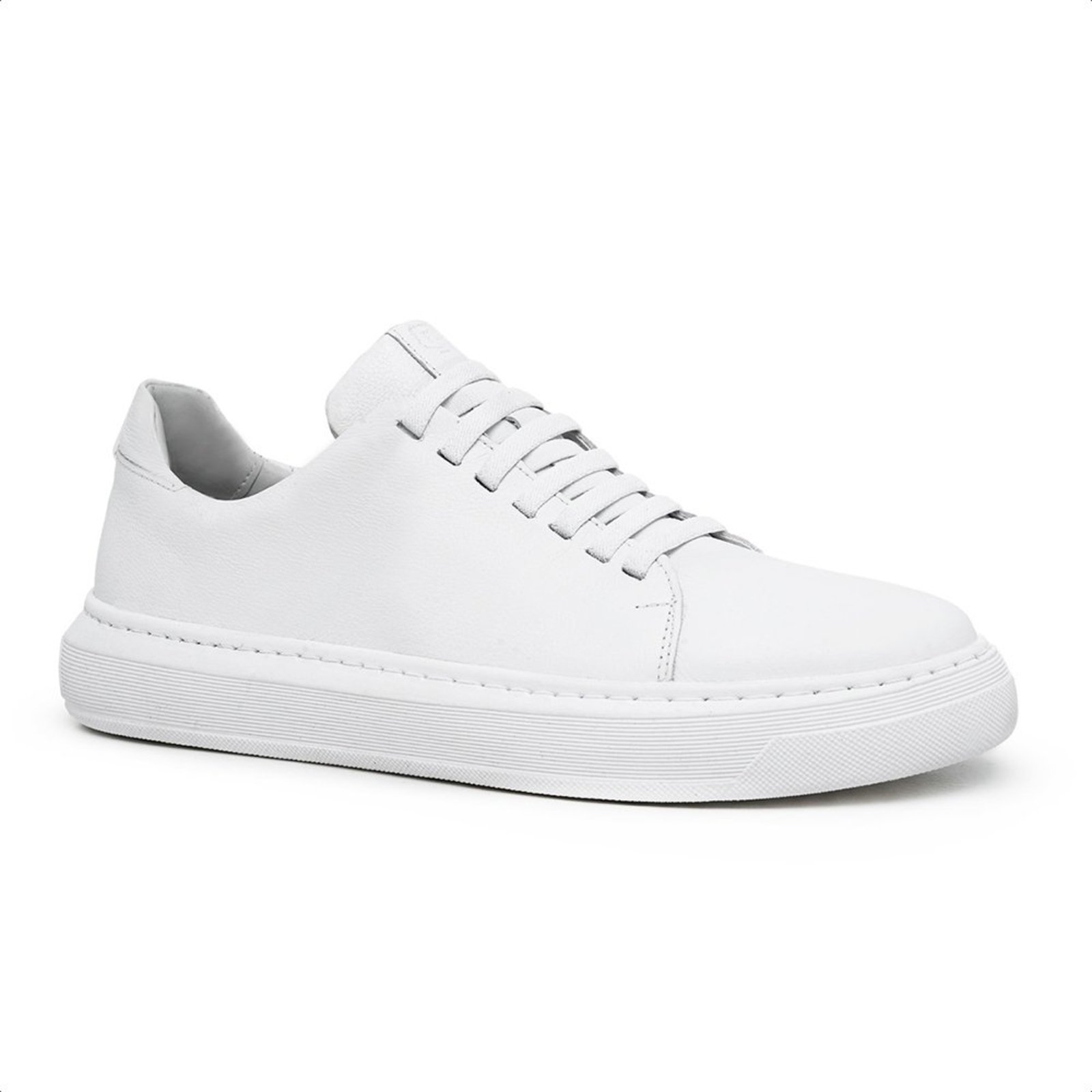Tênis Masculino Malbork Couro Branco Casual Leve Confortável 65036BC