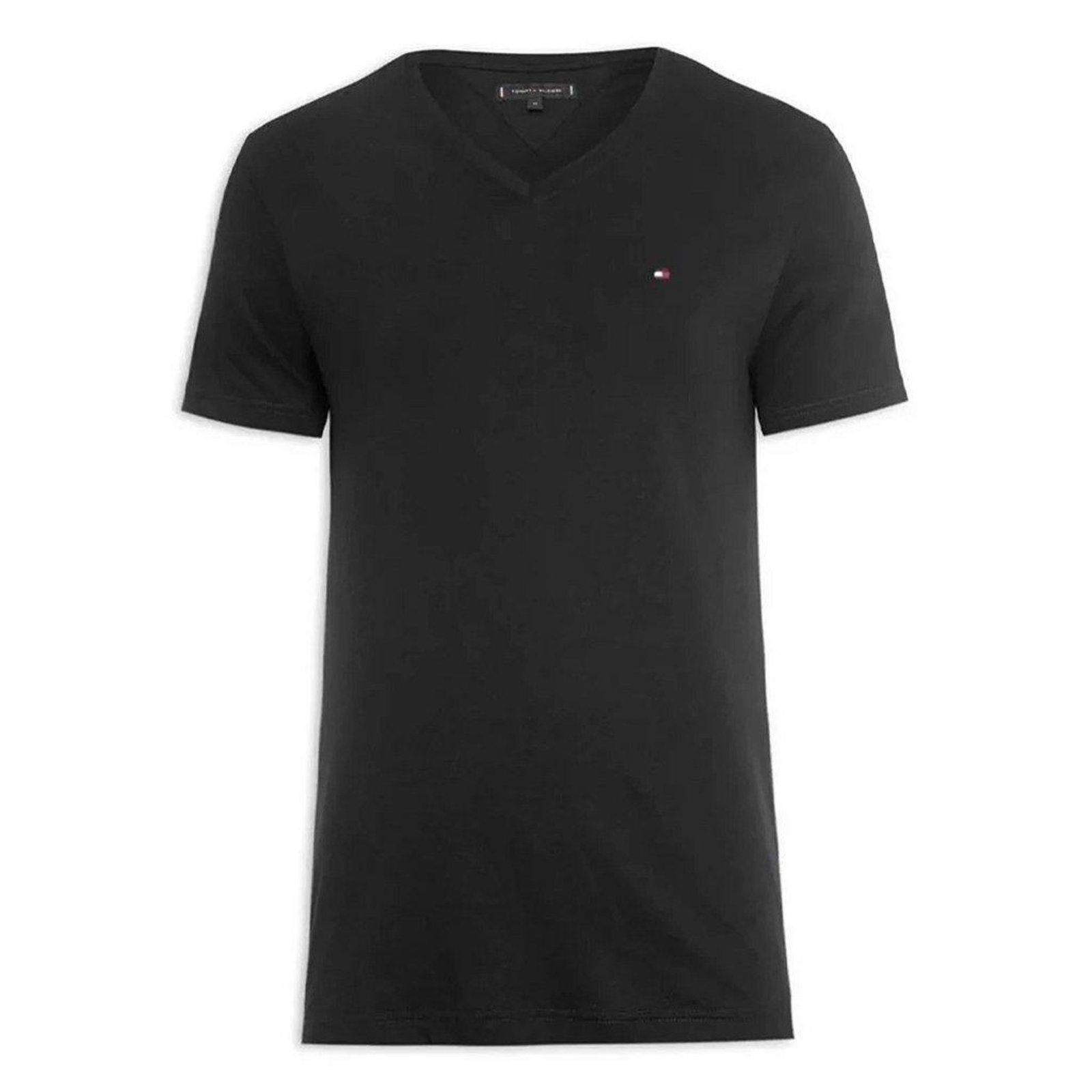 Vista 2 Camiseta Tommy Hilfiger Ab Wcc Essential Cotton Vnck Tee preto Tommy Hilfiger preto