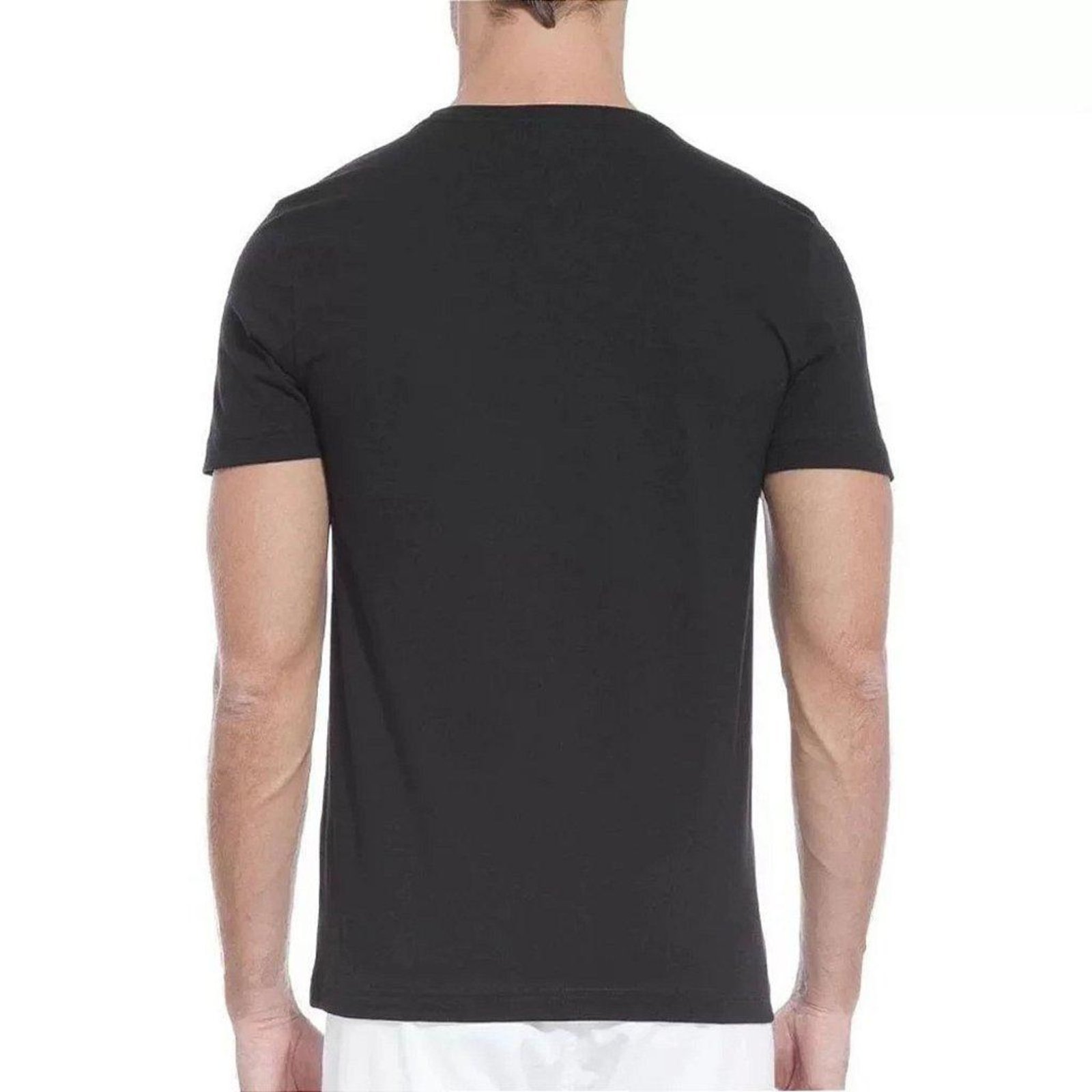 Vista 3 Camiseta Tommy Hilfiger Ab Wcc Essential Cotton Vnck Tee preto Tommy Hilfiger preto