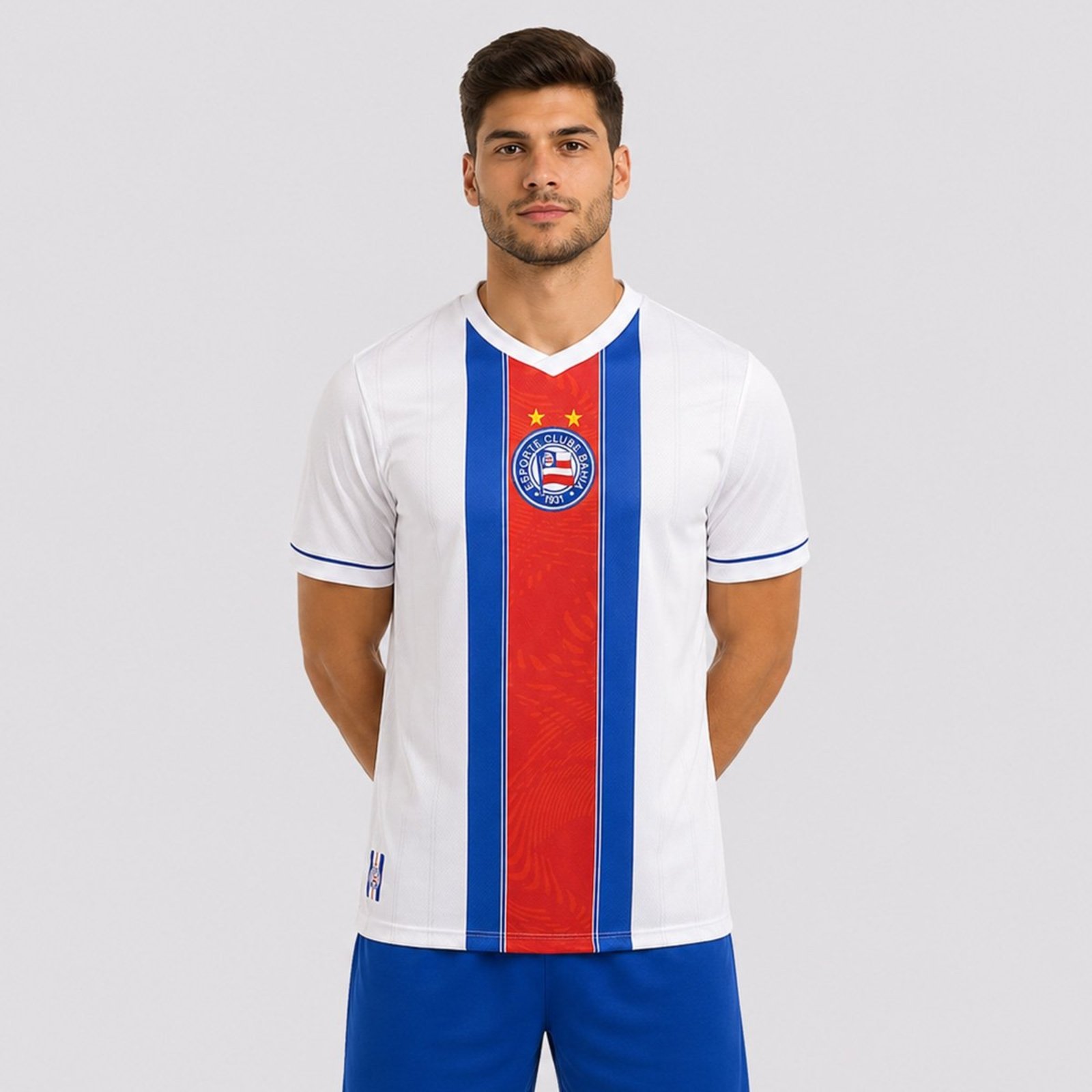 Camisa Bahia Faixa Escudo Branca