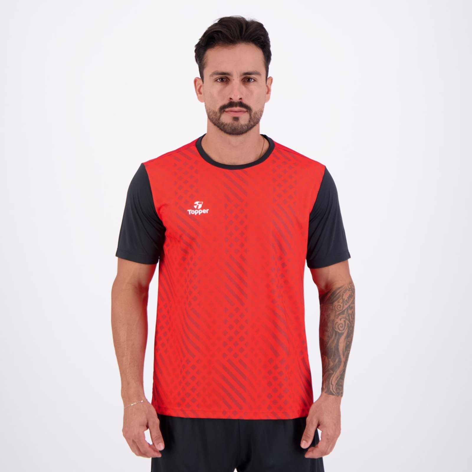 Vista 2 Camiseta Topper Shake vermelho Topper vermelho