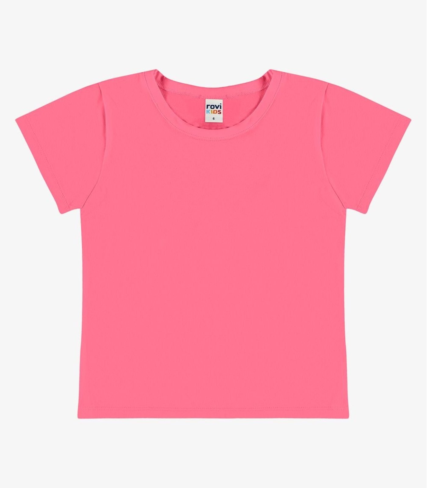 Infantil - Blusa Básica Cotton Leve Rovi Rosa