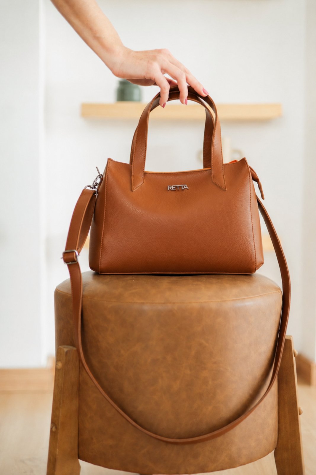 Bolsa Feminina Lorena Média Estruturada Para Trabalho Eventos e Dia a Dia Retta