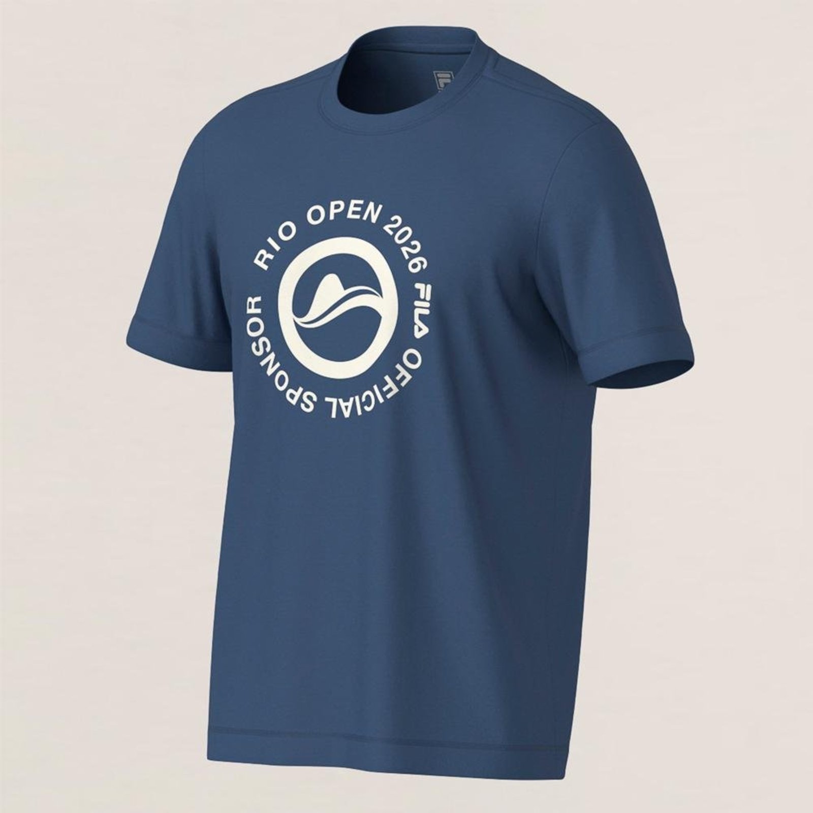 Camiseta Fila Regular Official Sponsor Rio Open 26 Masculina Incolor