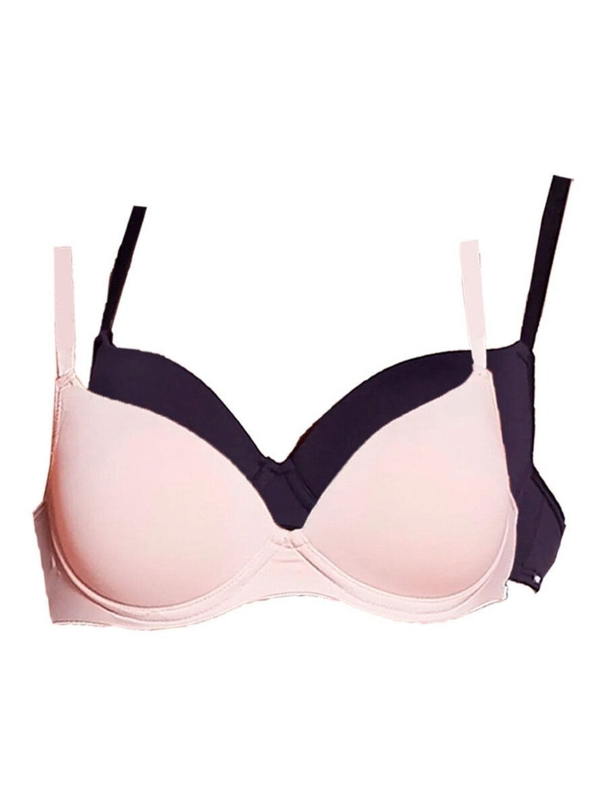 Kit com 2 Sutiãs com Aro e Bojo Hope 2484 Taça B Rosa