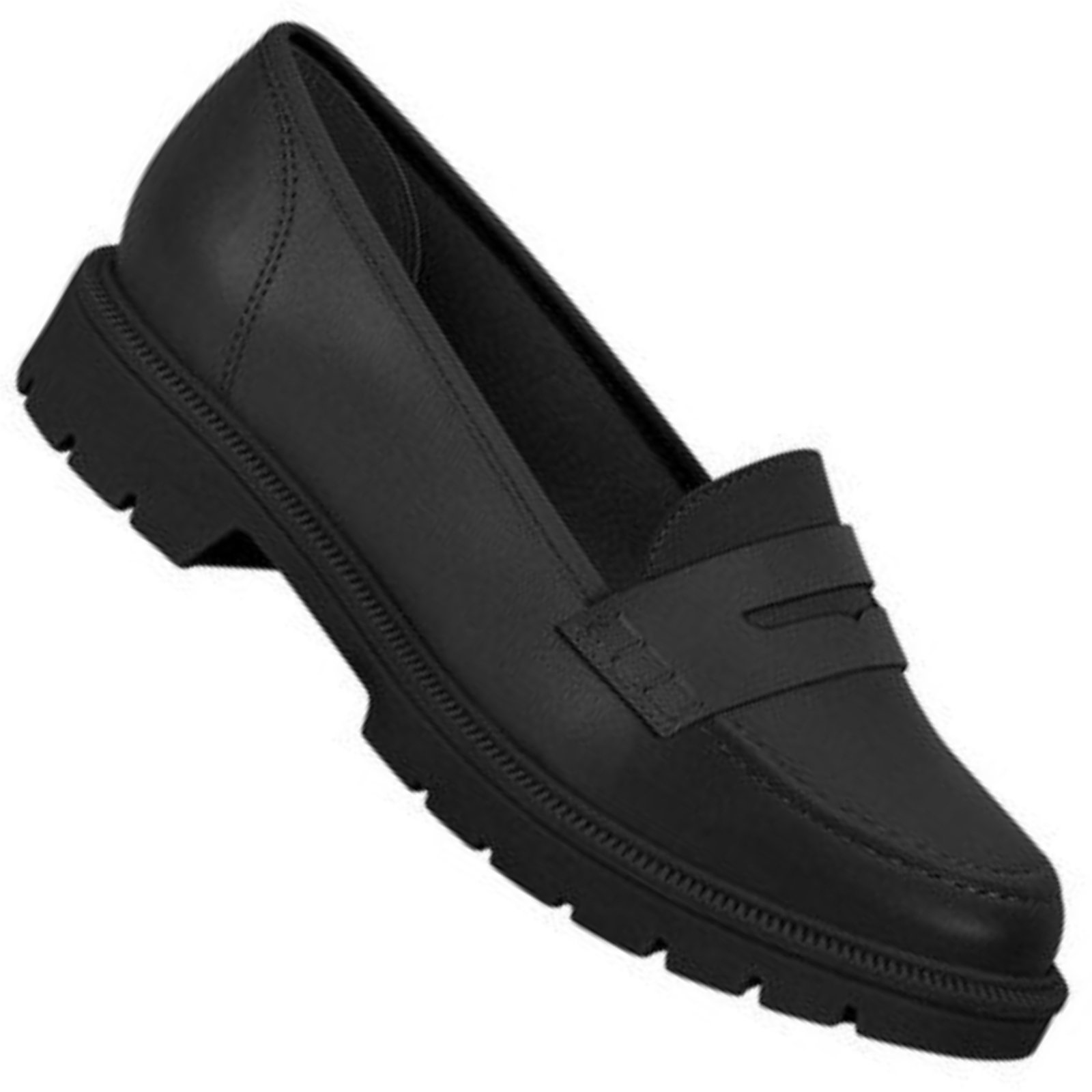 Vista 2 Sapato Mocassim Beira Rio 4283.115 Feminino BR SPORTS preto BR SPORTS preto
