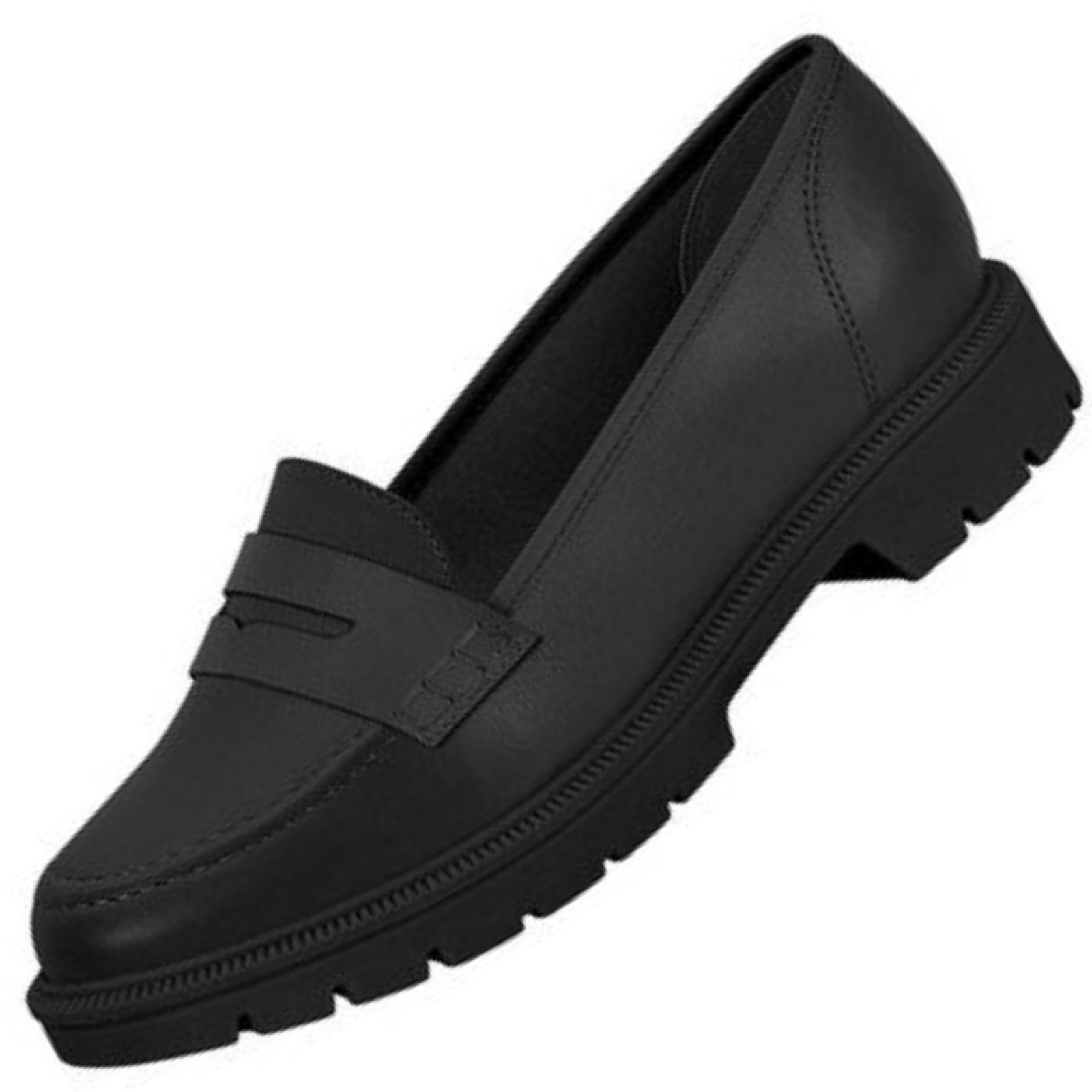 Vista 3 Sapato Mocassim Beira Rio 4283.115 Feminino BR SPORTS preto BR SPORTS preto