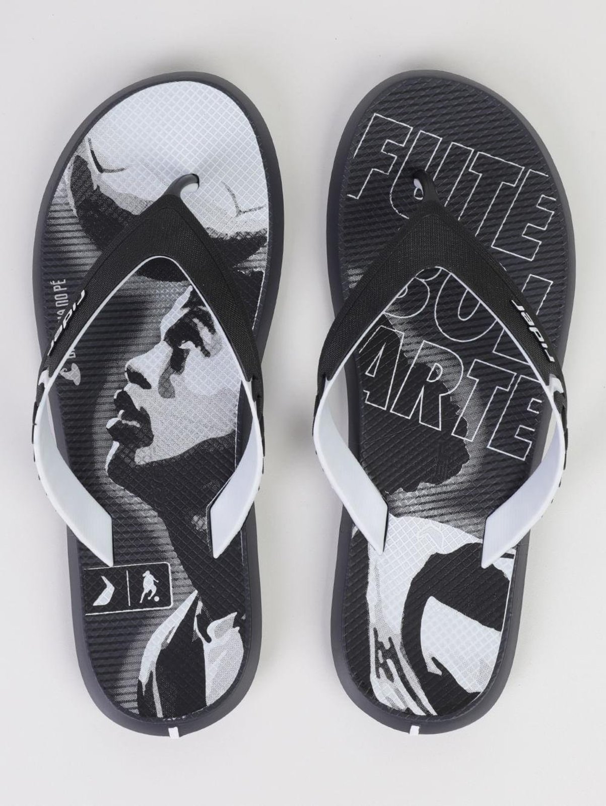 Chinelo Rider Masculino CINZA/PRETO