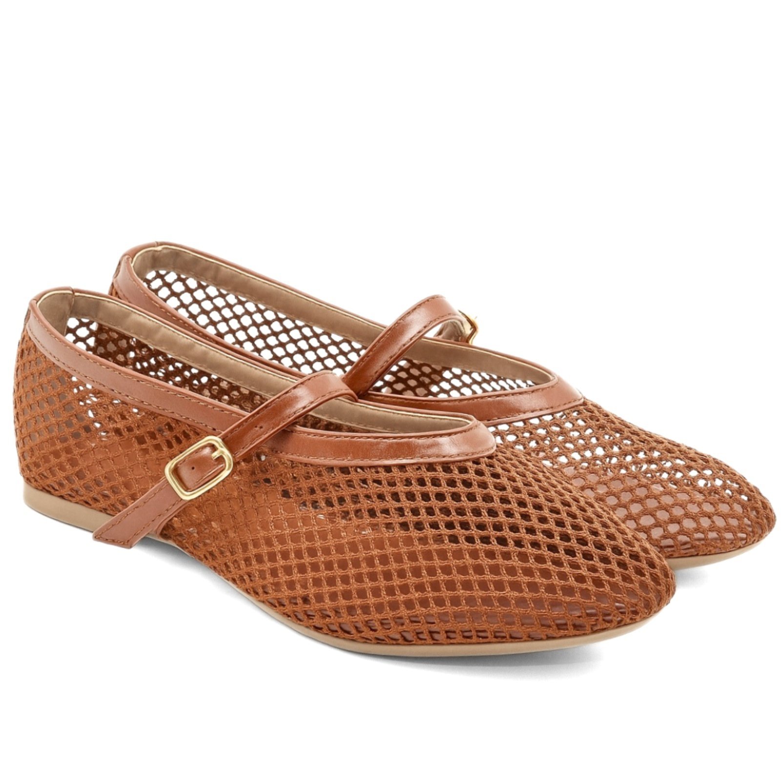 Sapatilha De Tela Feminina Tendência Bico Redondo 5400 Cacau Hannah Footwear
