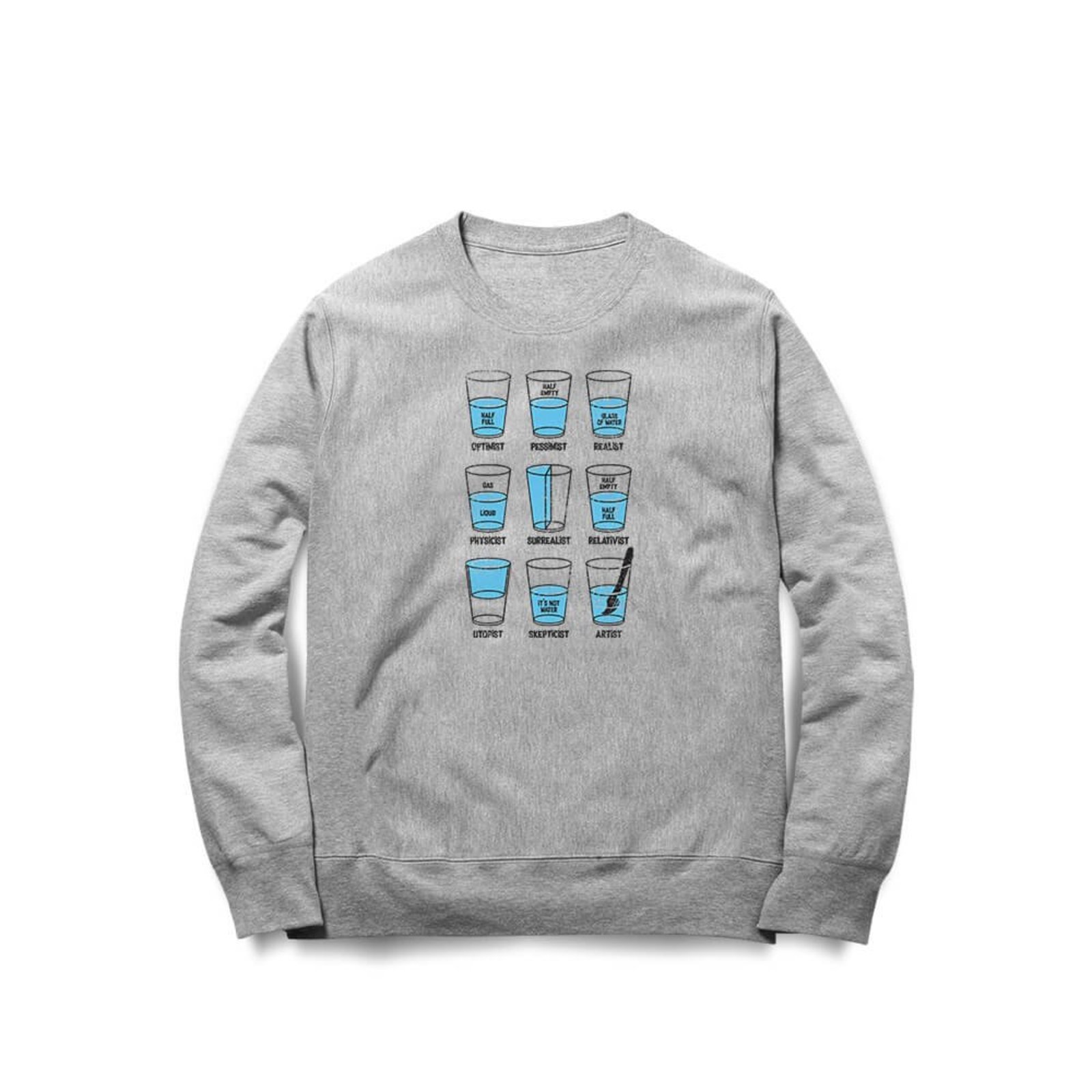 Moletom Cup Water - Mescla Cinza - Casual - Studio Geek