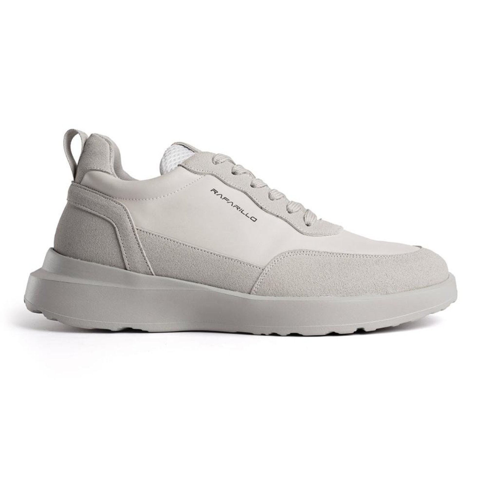 Sapatênis Lyft Alth Couro Rafarillo Aumenta Altura 7cm Branco