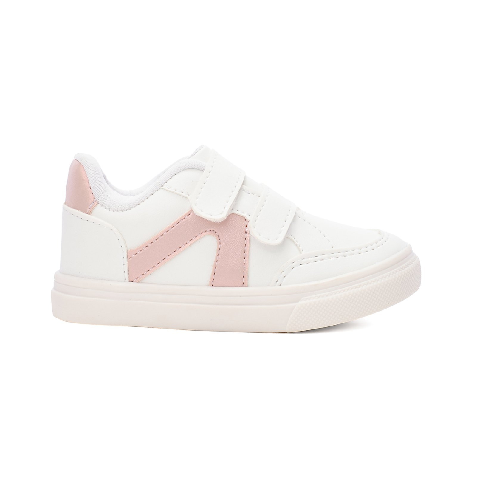 Infantil - Tenis Feminino Casual Funfy Para Meninas Estilo e Conforto 3475 Branco Rose