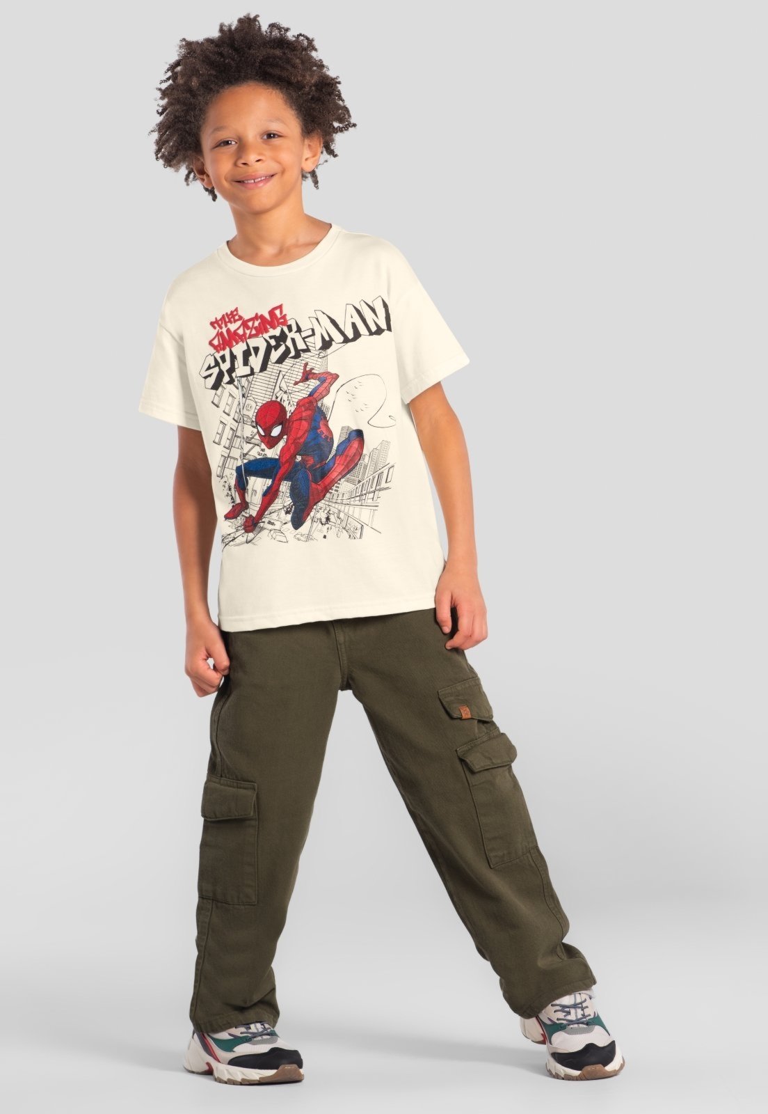 Infantil - Camiseta menino do Homem-Aranha Brandili