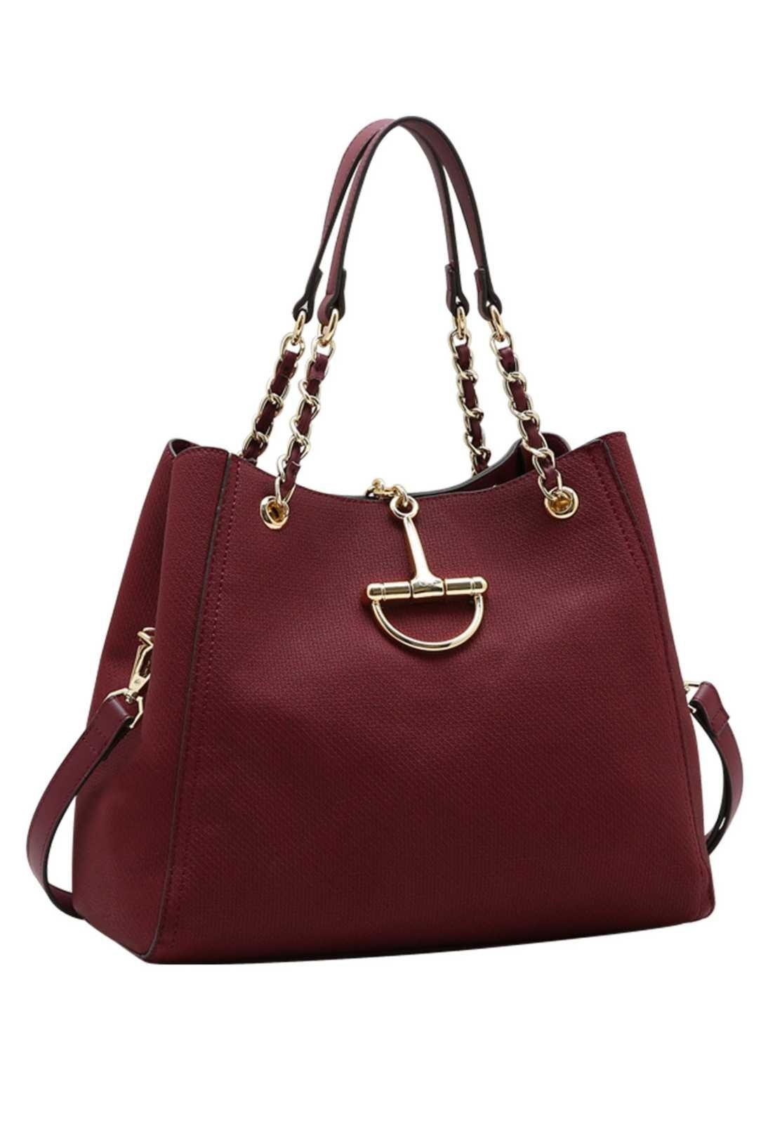 Bolsa Feminina Chenson Mão Contemporâneo 3485806 Vinho