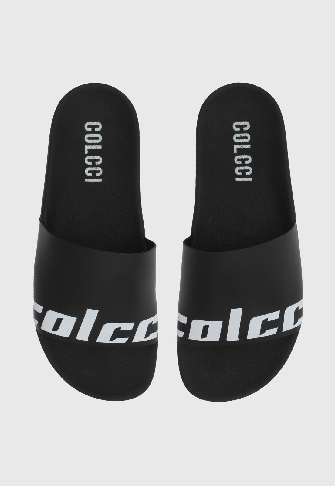 Rasteira Slide Colcci Logo Preta