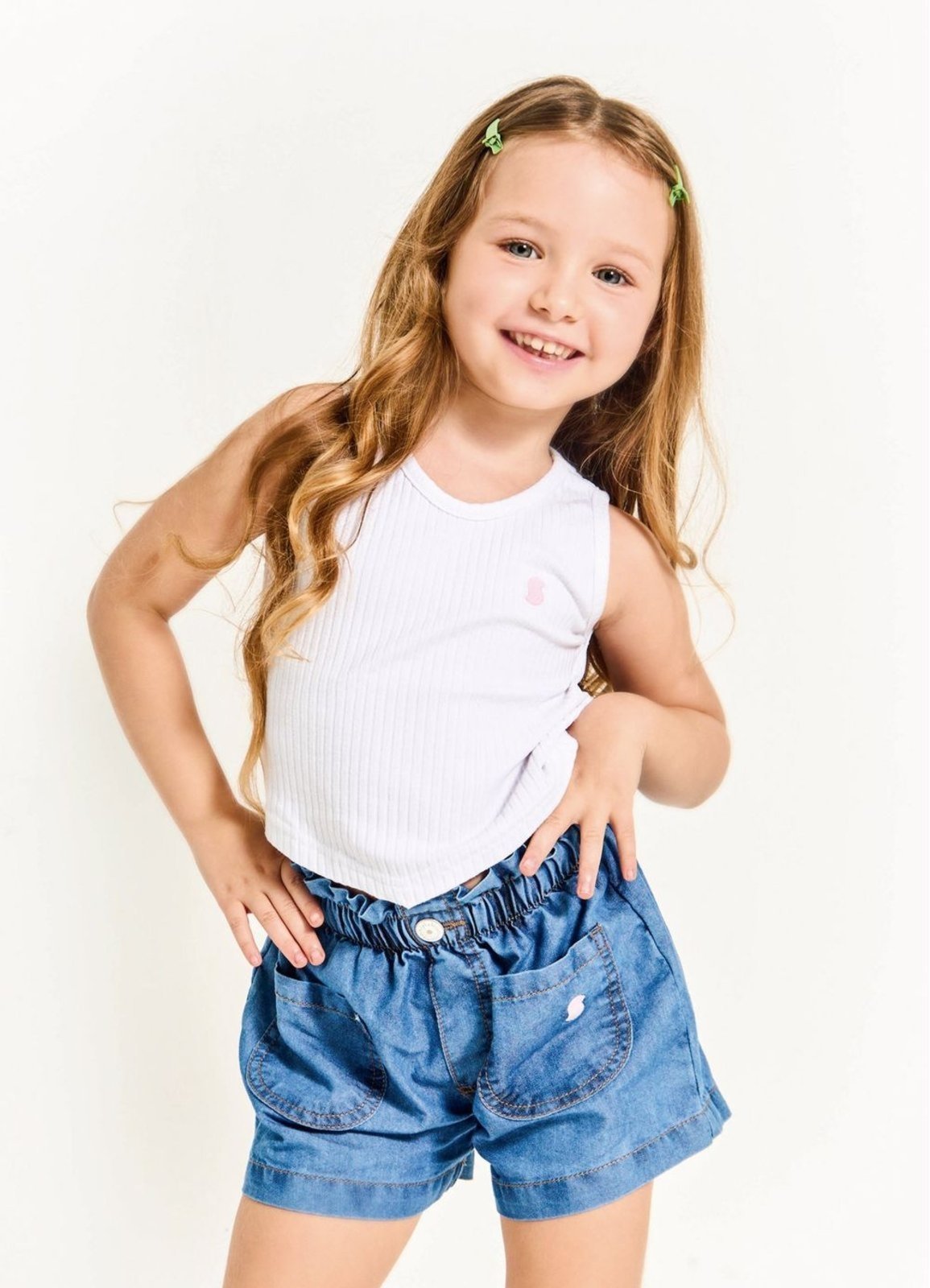Infantil – ALPHABETO Cropped Menina Basiquinho – Pink