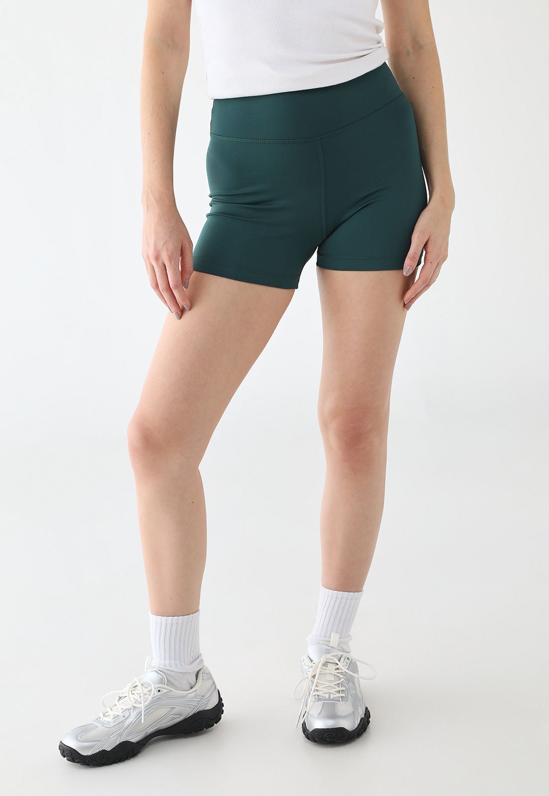 Shorts Feminino Fila Life Verde Escuro