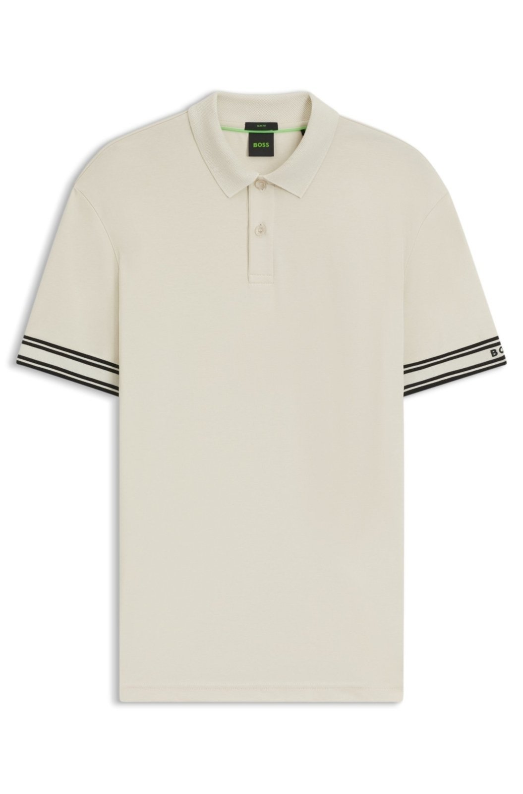 Polo De Ajuste Slim Em Algodão