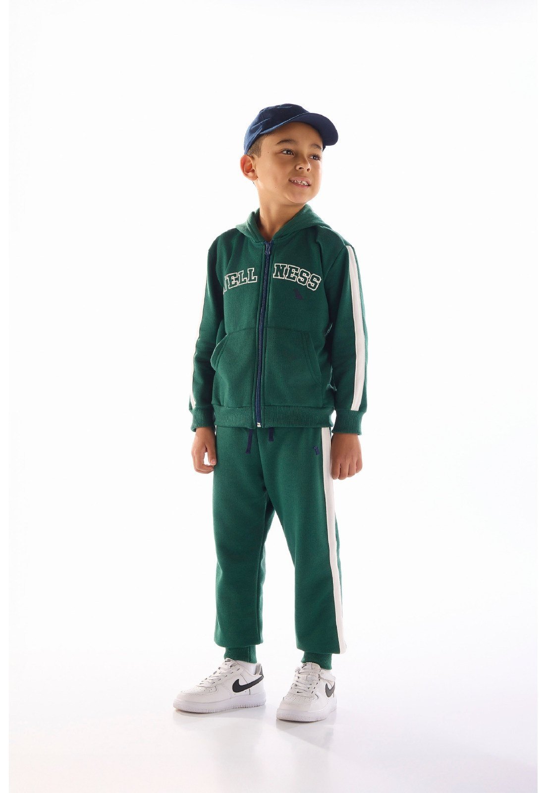Infantil - Conjunto Jaqueta e Calça Moletom Quimby Verde