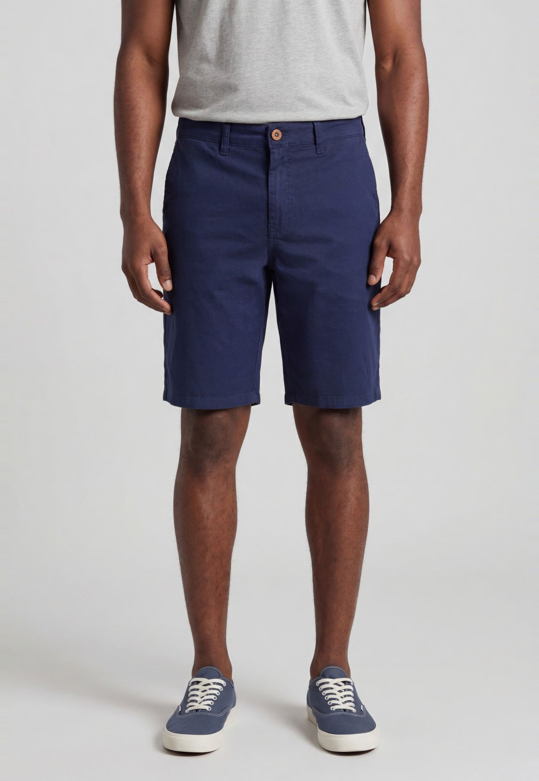 Bermuda Sarja Masculina Forum Benjamin Azul Marinho