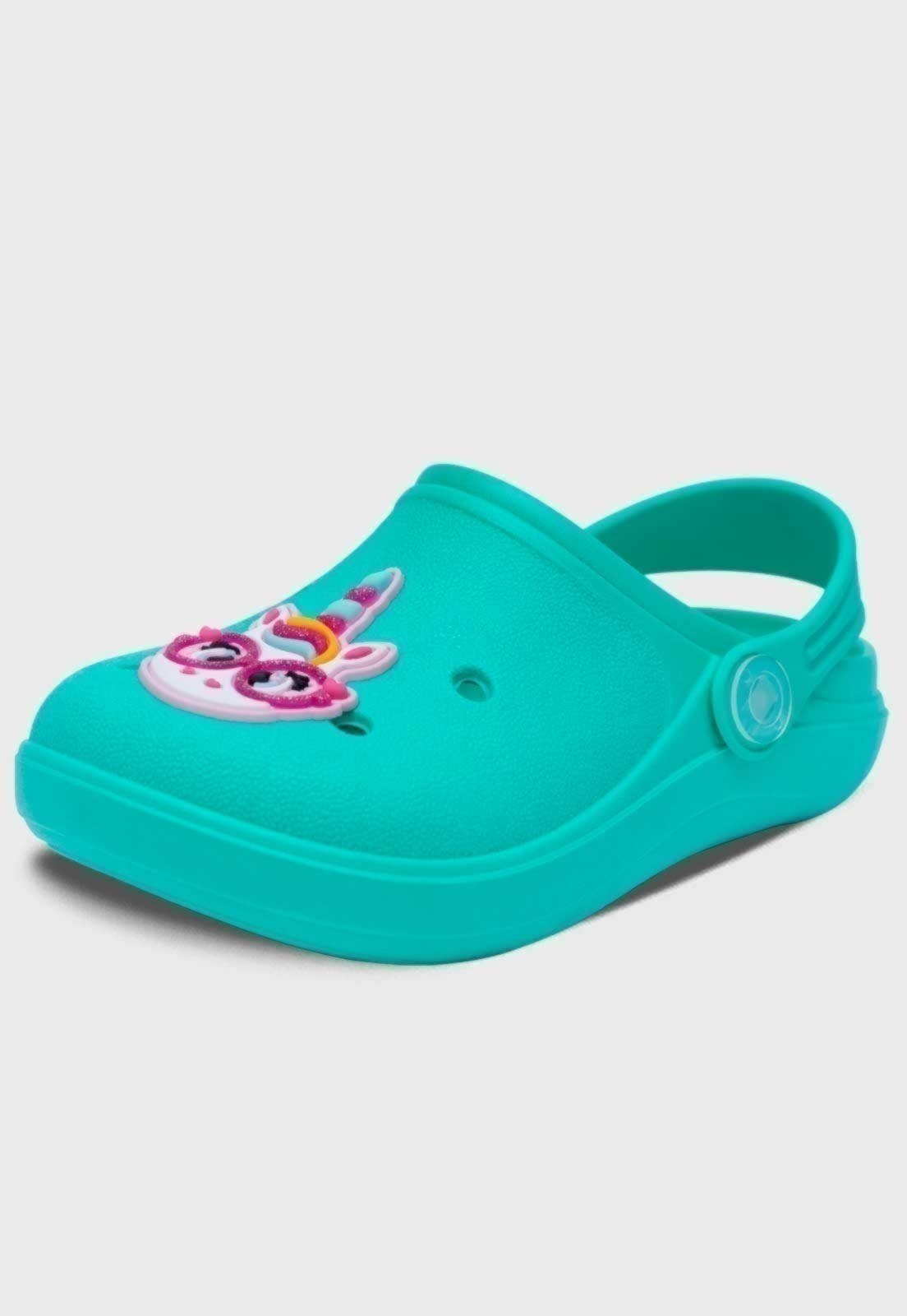 Infantil – Babuche Popidi Unicornio Verde