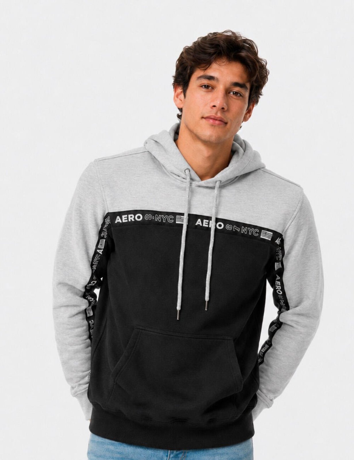 Moletom Fechado Masculino Aéropostale 8746008 Cinza