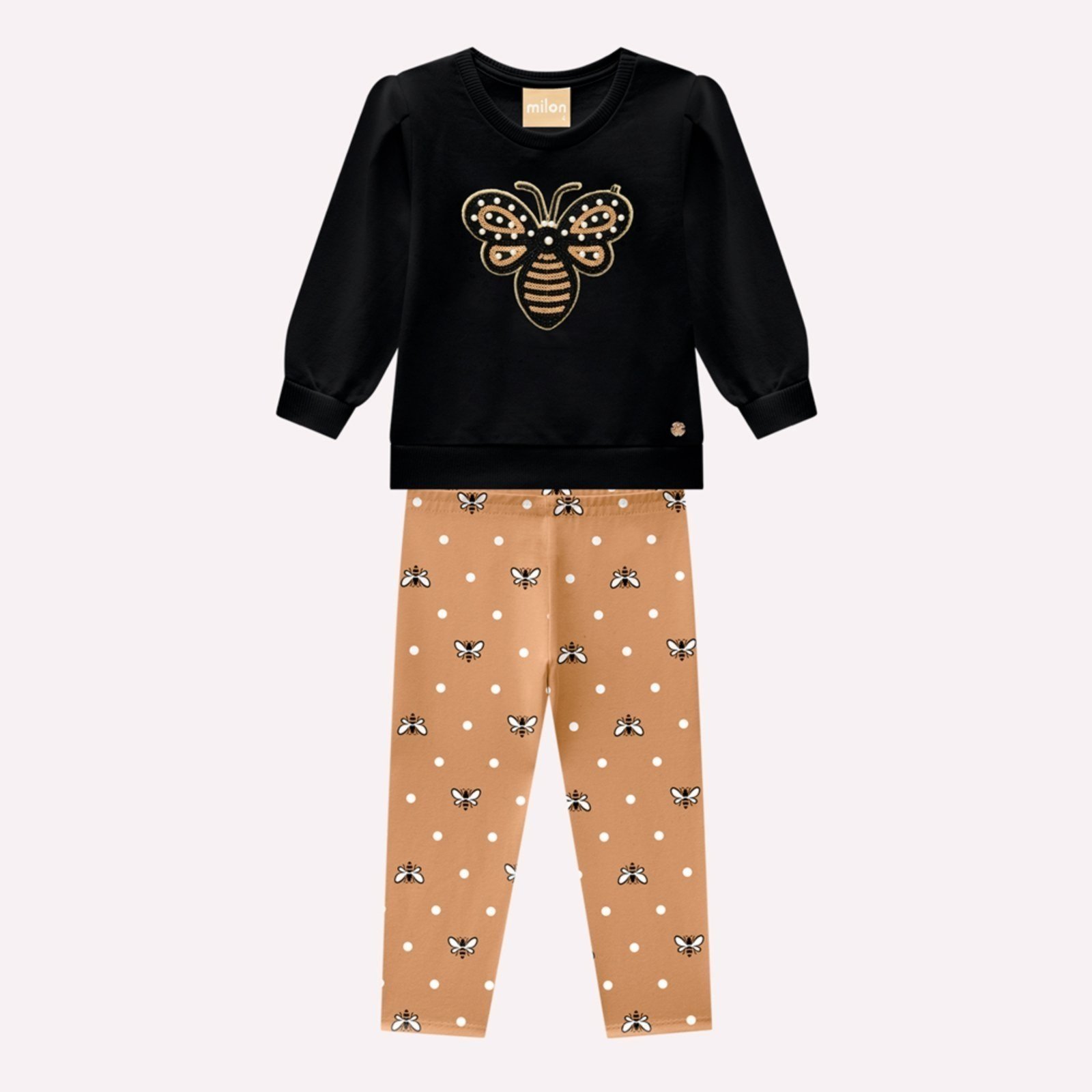 Infantil - Conjunto Menina Bordado Milon