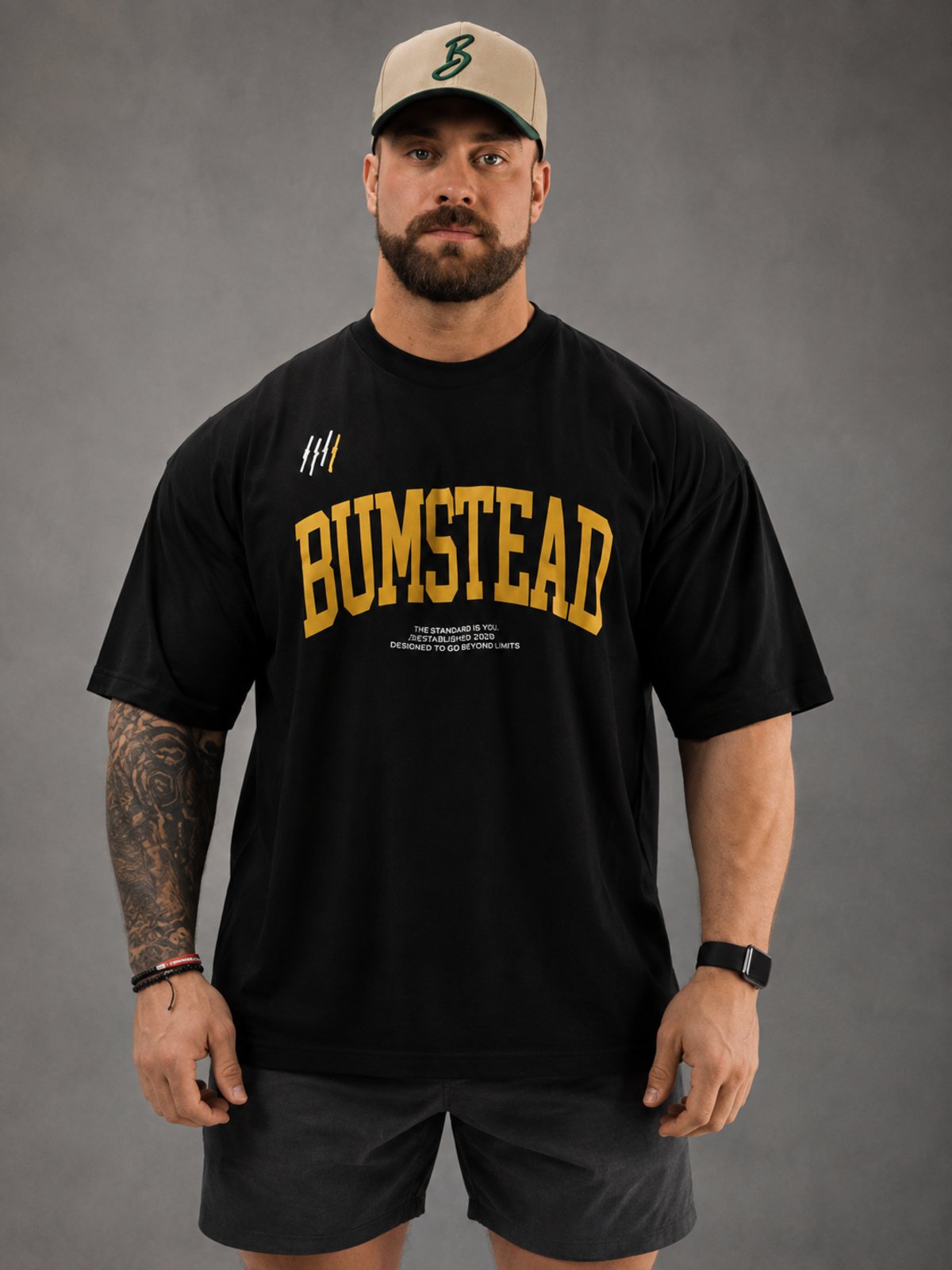 Camiseta Masculina Oversized Estampada Bumstead Preta