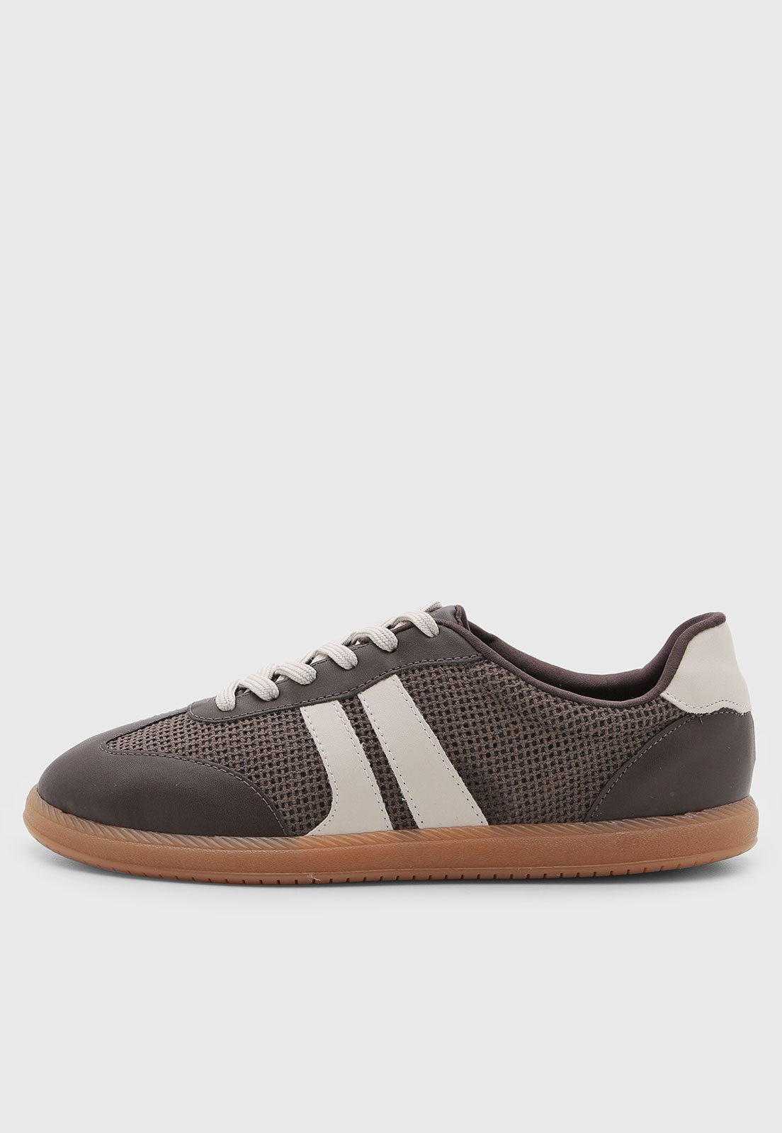 Tênis Feminino VIA UNO Cano Baixo Marrom