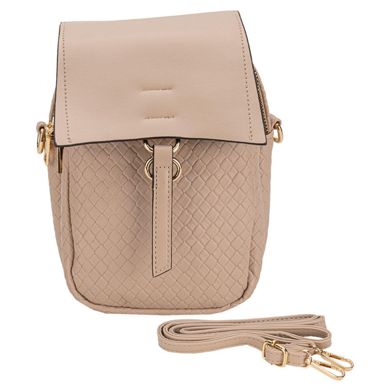 Bolsa Feminina Transversal Fuseco Wbft81004 7938104 Bege