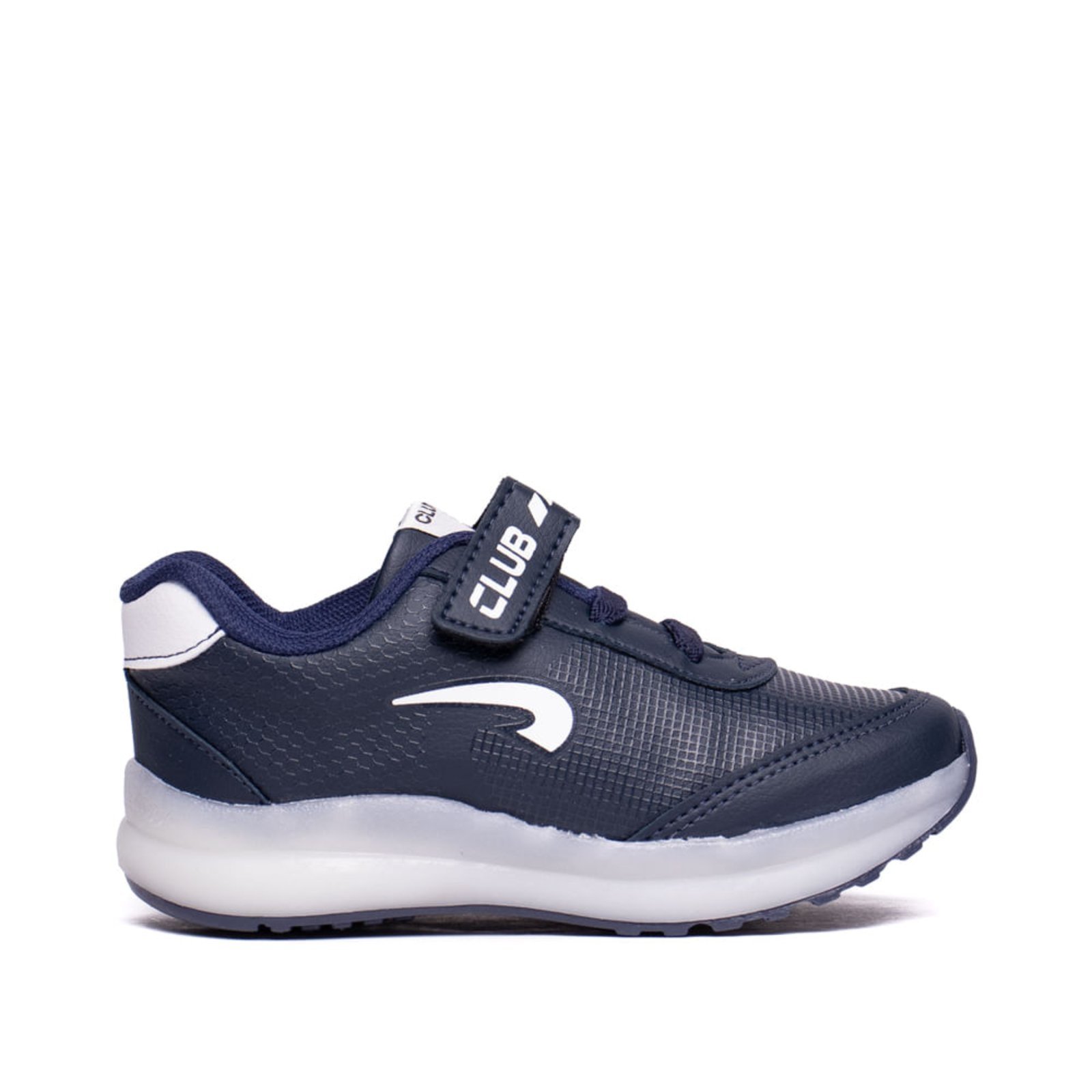 Infantil – Tênis Club Happy Led Jogging Marinho/Branco