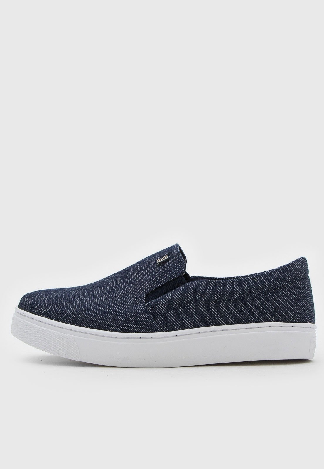 Vista 3 Tênis Slip On Santa Lolla Comfort Azul jeans azul jeans azul
