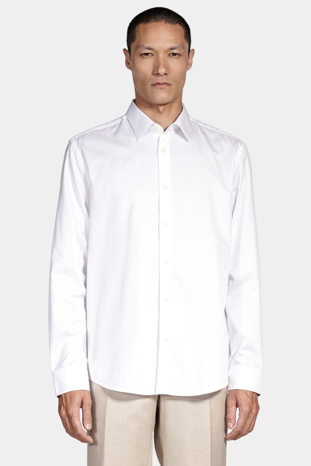 Camisa Aramis Manga Longa Regular 100 Maquinetada Branco