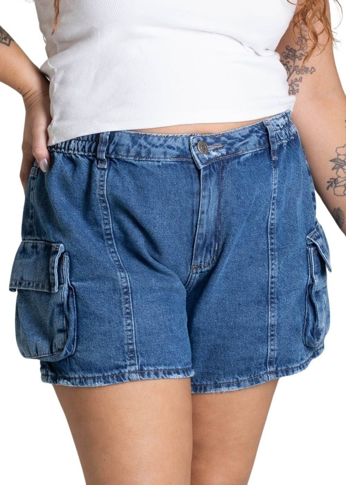 Shorts Jeans Sawary Plus Size – 278138 – Azul – Sawary