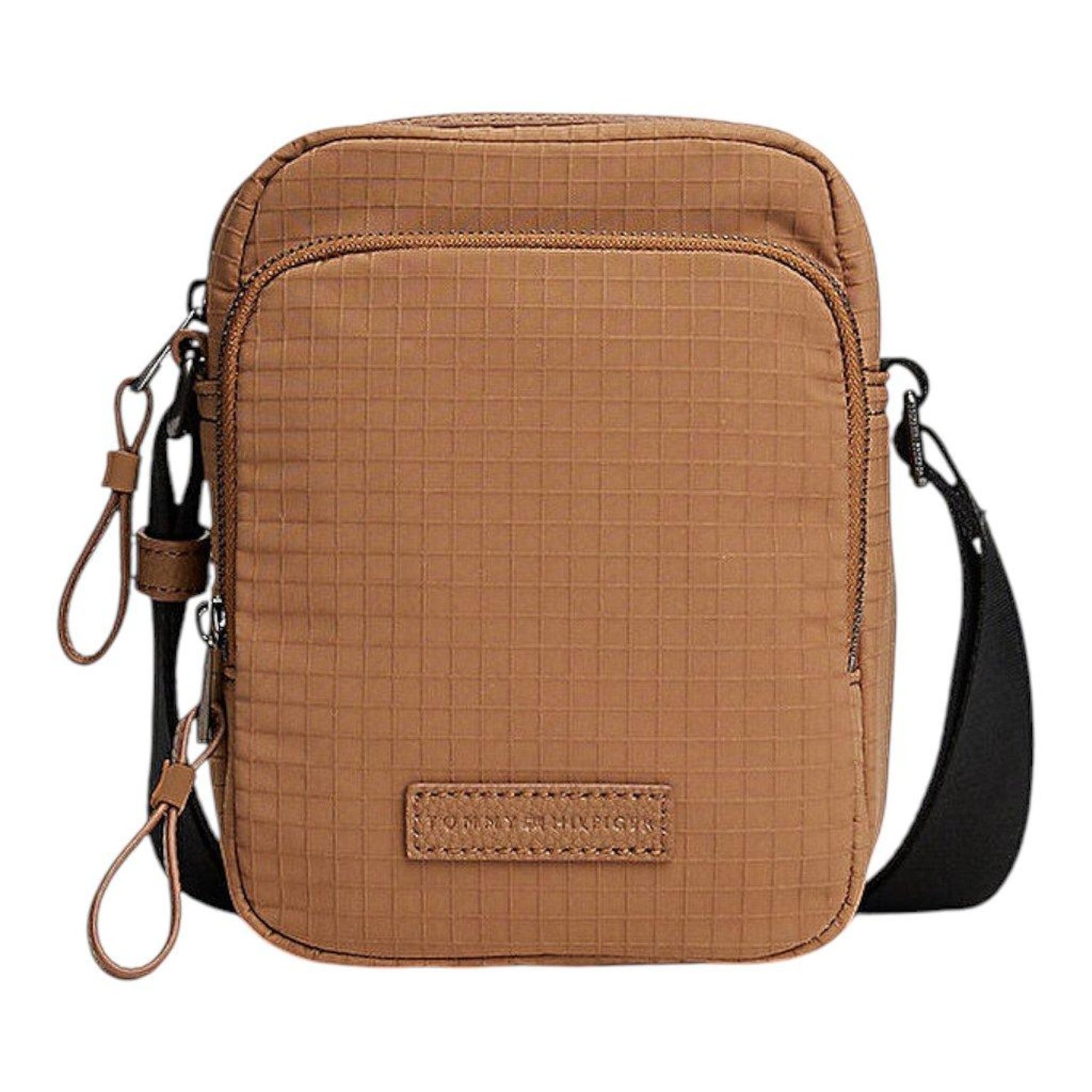 Vista 2 Bolsa Shoulder Bag Tommy Hilfiger Tech Mini Reporter Marrom preto Tommy Hilfiger preto