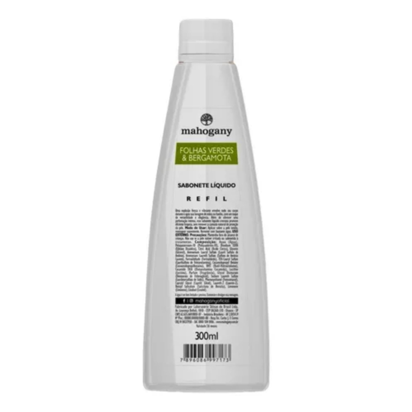 Mahogany Refil Sabonete Líquido Folhas Verdes & Bergamota 300Ml