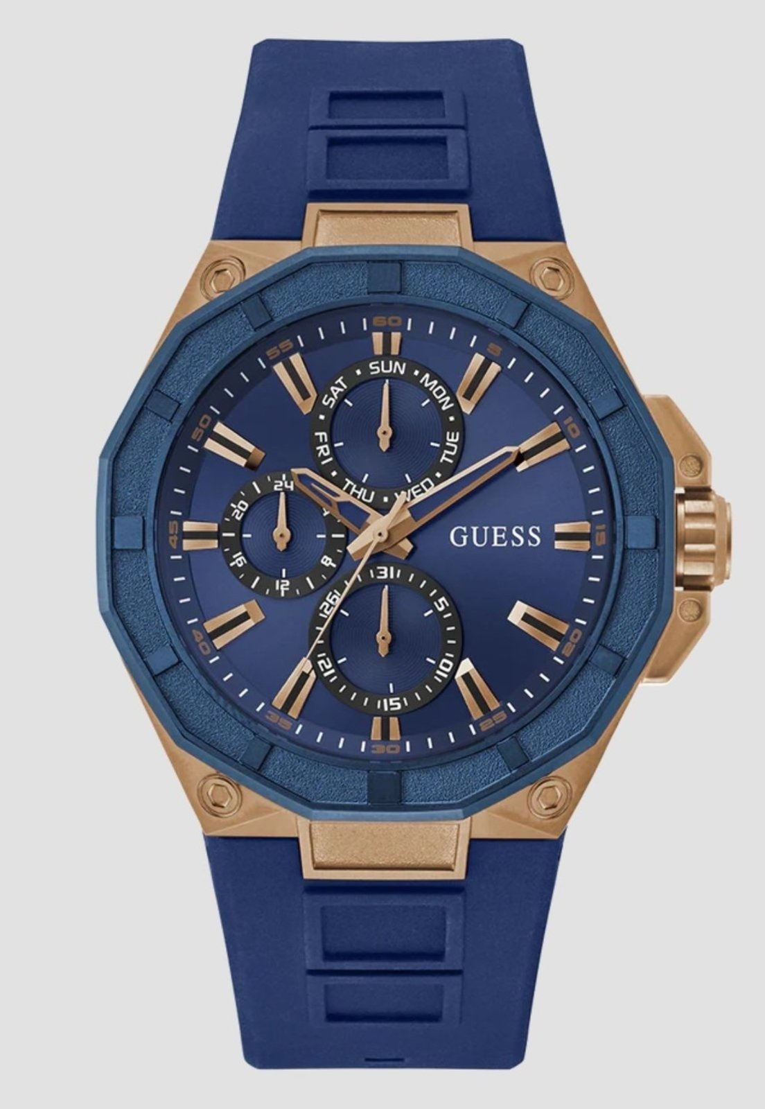 Relógio Guess Sport Multifunção Rosé Azul