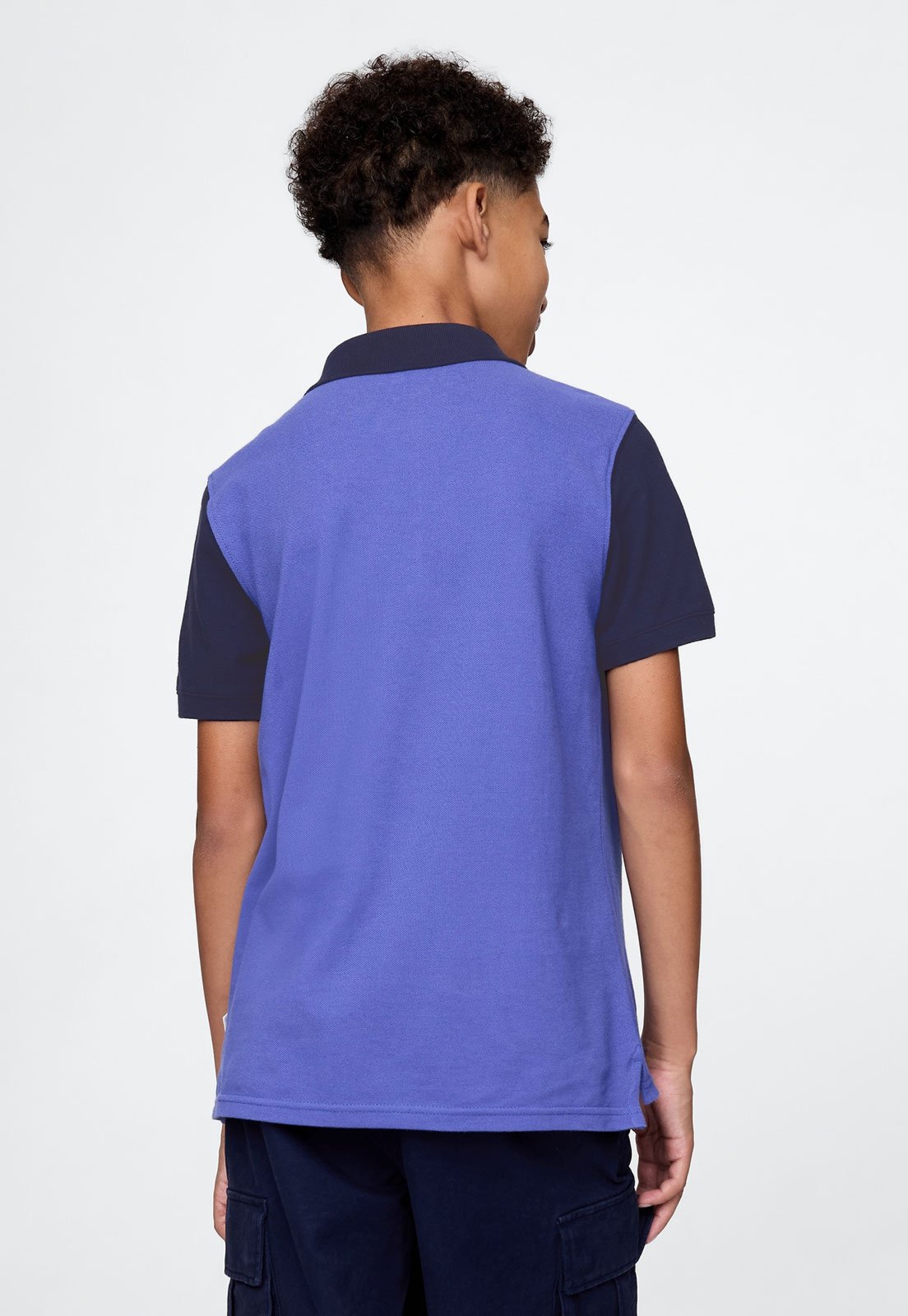 Vista 3 Infantil - Camisa Polo GAP Logo azul GAP azul