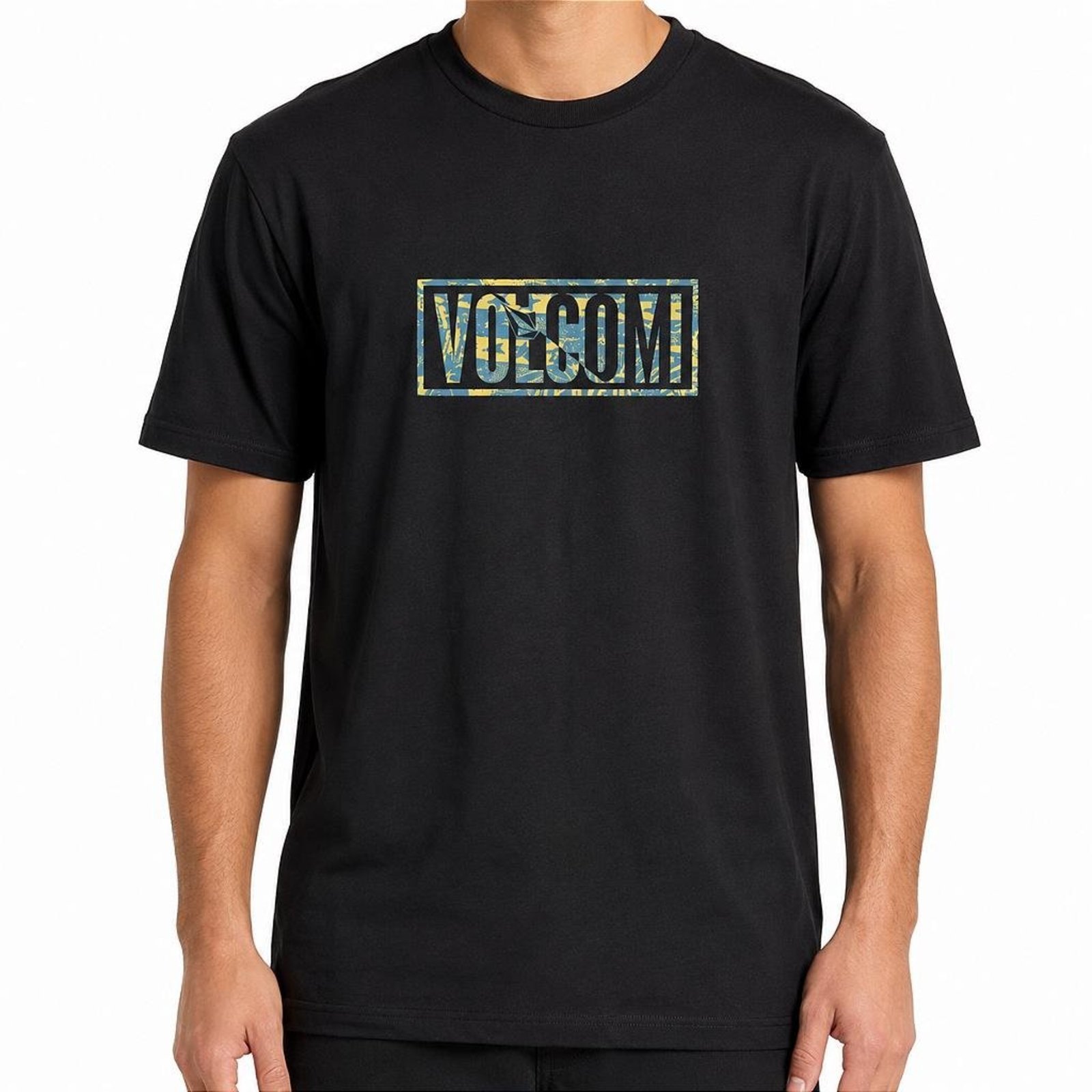Camiseta Volcom Chaotic WT26 Masculina Preto
