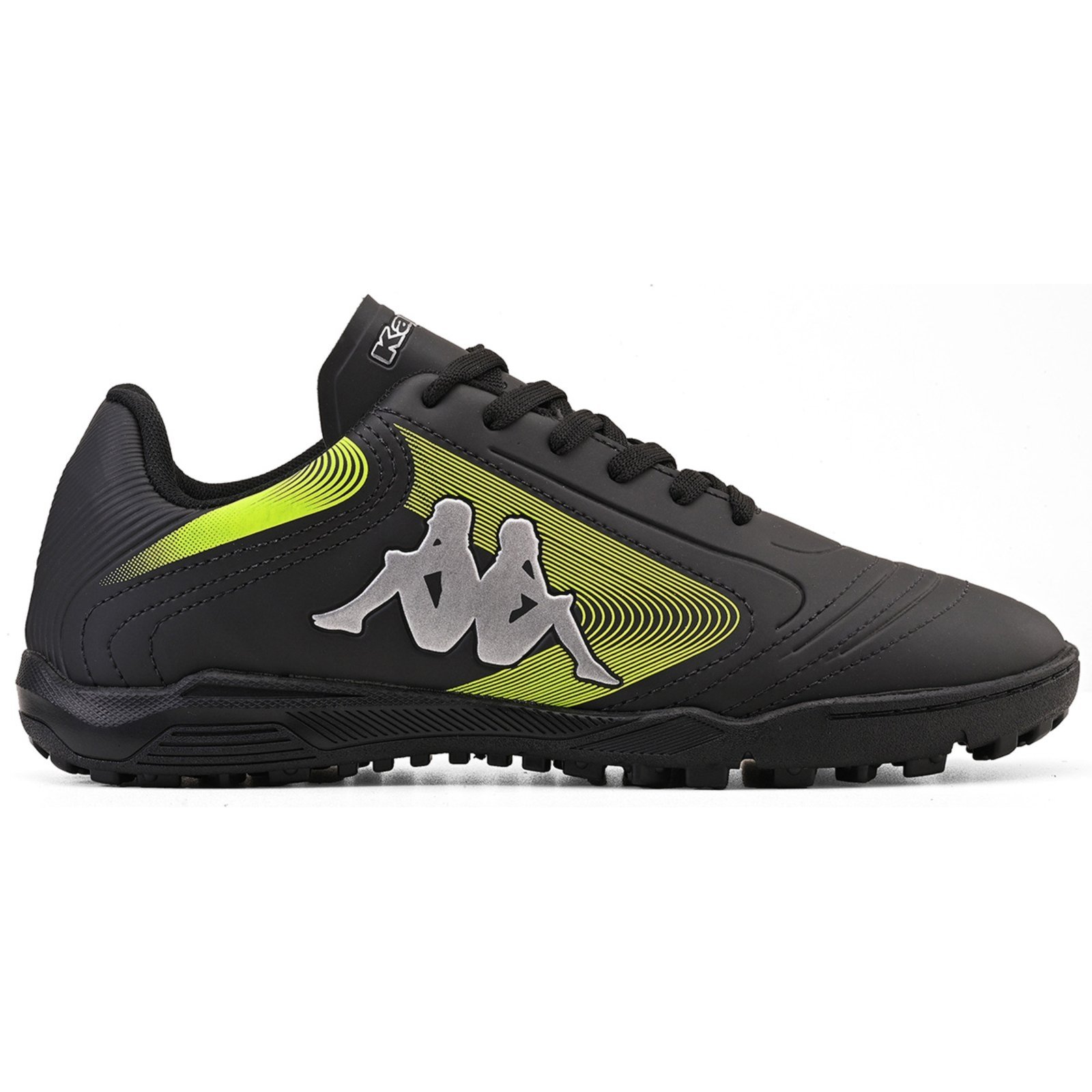 Vista 2 Chuteira Kappa Napoli Society AmareloLimao preto Kappa preto