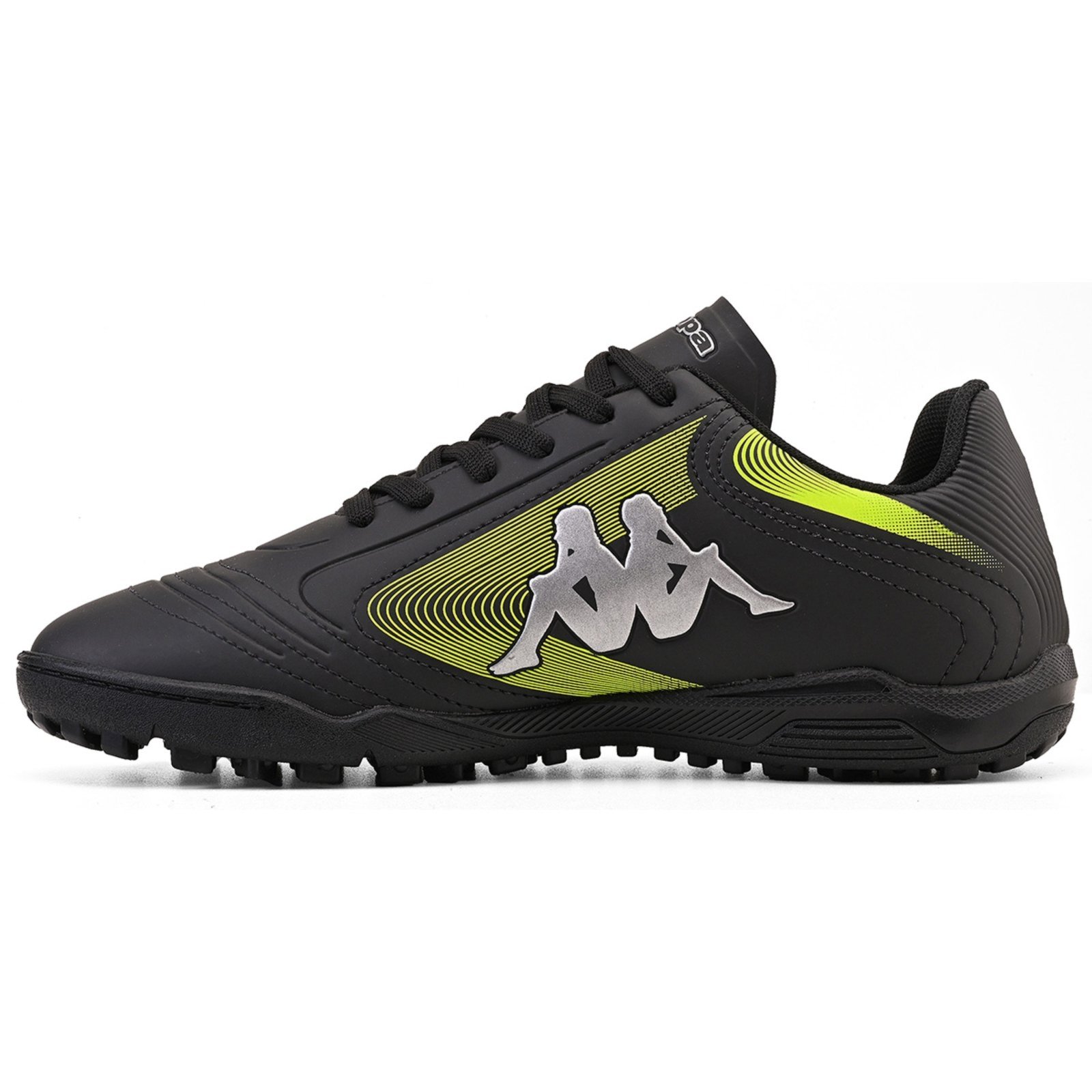 Vista 3 Chuteira Kappa Napoli Society AmareloLimao preto Kappa preto