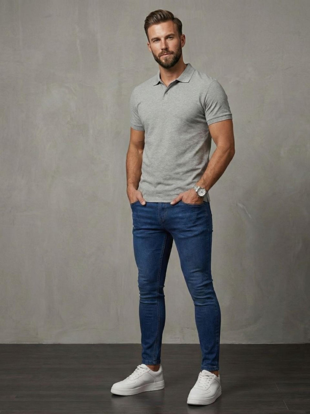 Calça Masculina Jeans Sk Jeans Confortável e Casual Escura