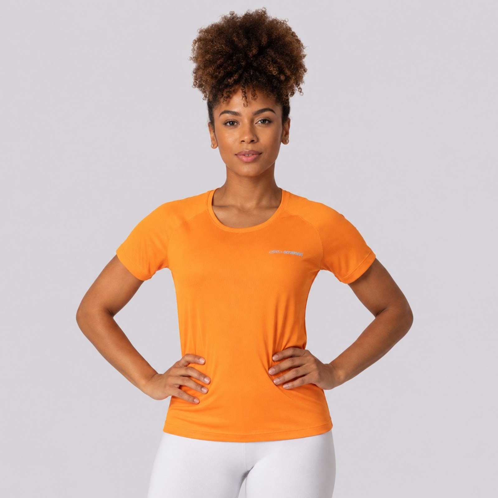 Camisa Olympikus Runner MC 2.0 Feminina Laranja
